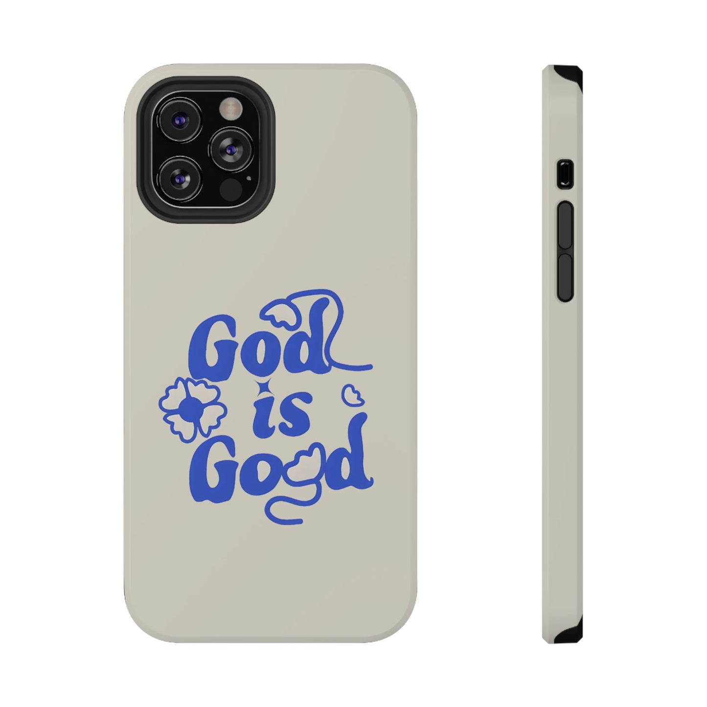 Floral Faith "God Is Good" Phone Case – MagSafe Compatible for iPhone & Samsung Galaxy