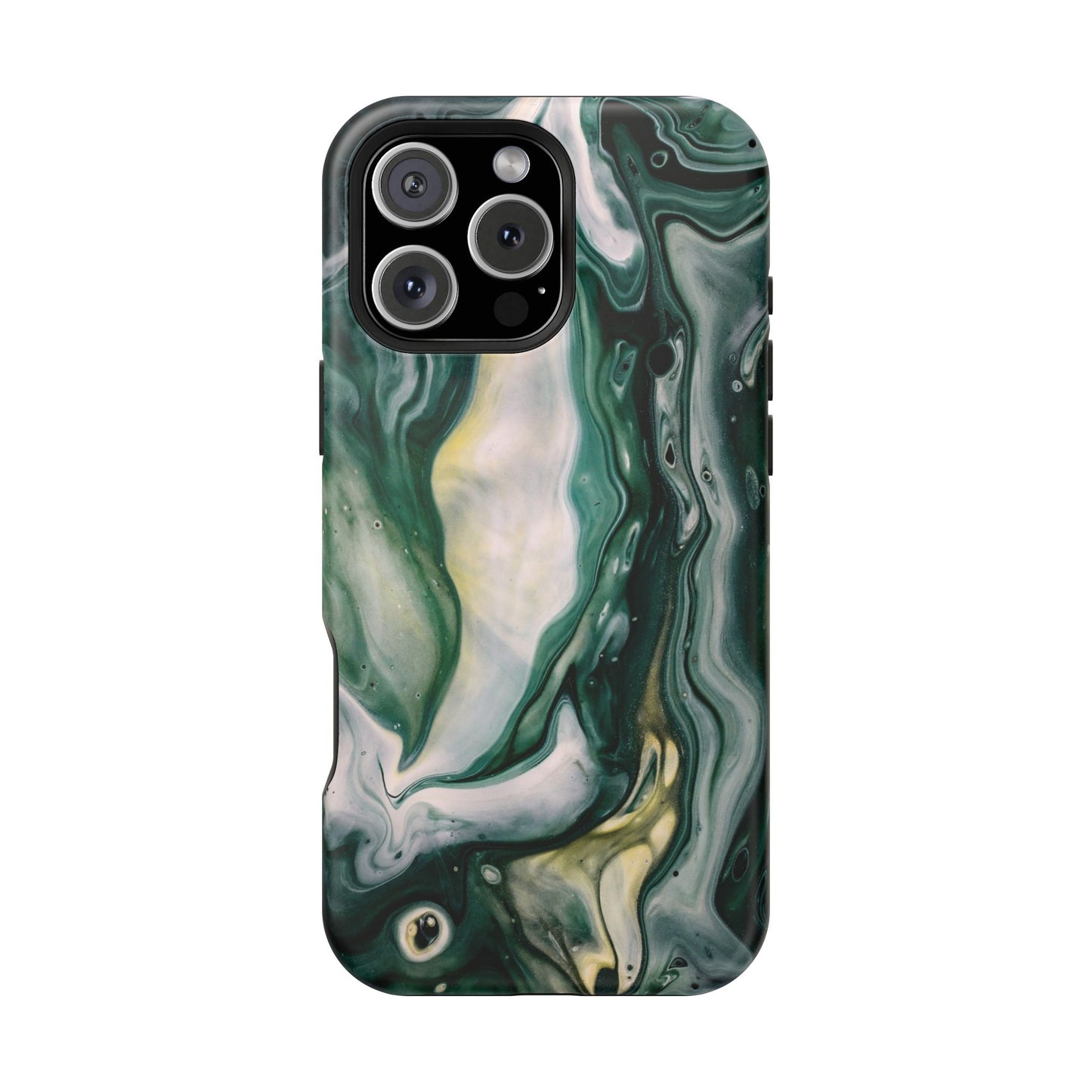 Mystic Forest Marble Swirl Phone Case – MagSafe Compatible for iPhone & Samsung Galaxy