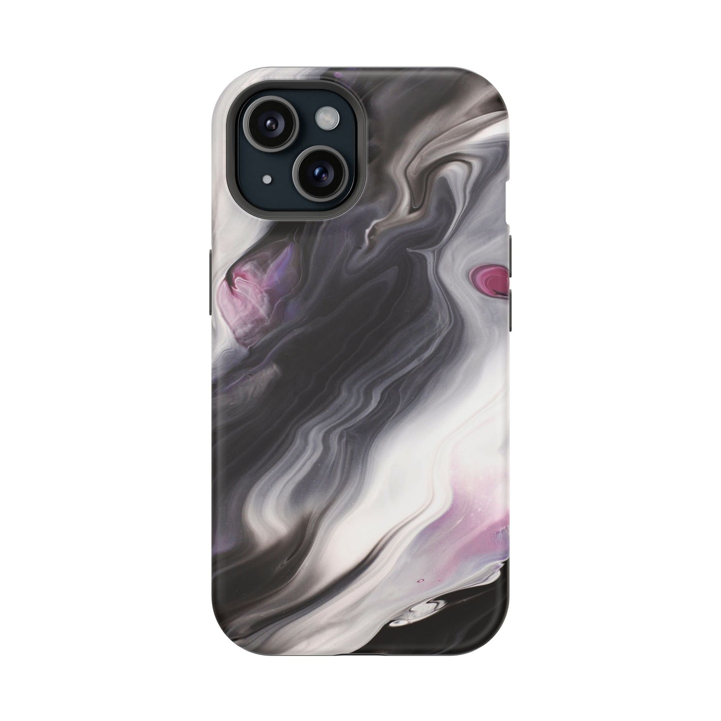 Galaxy Smoke Noir Marble Phone Case – MagSafe Compatible for iPhone & Samsung Galaxy