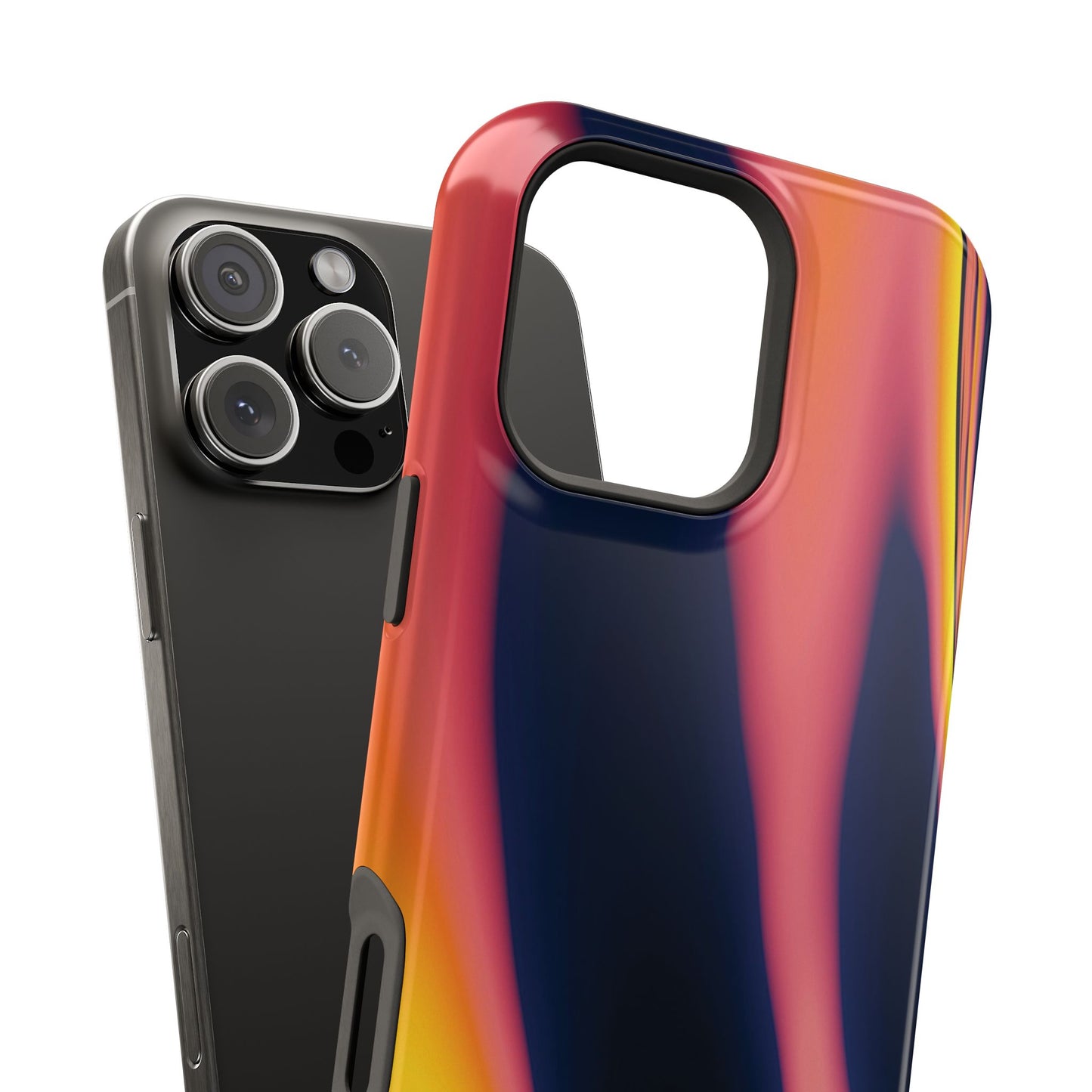 Neon Sunset Flame Phone Case – MagSafe Compatible for iPhone & Samsung Galaxy