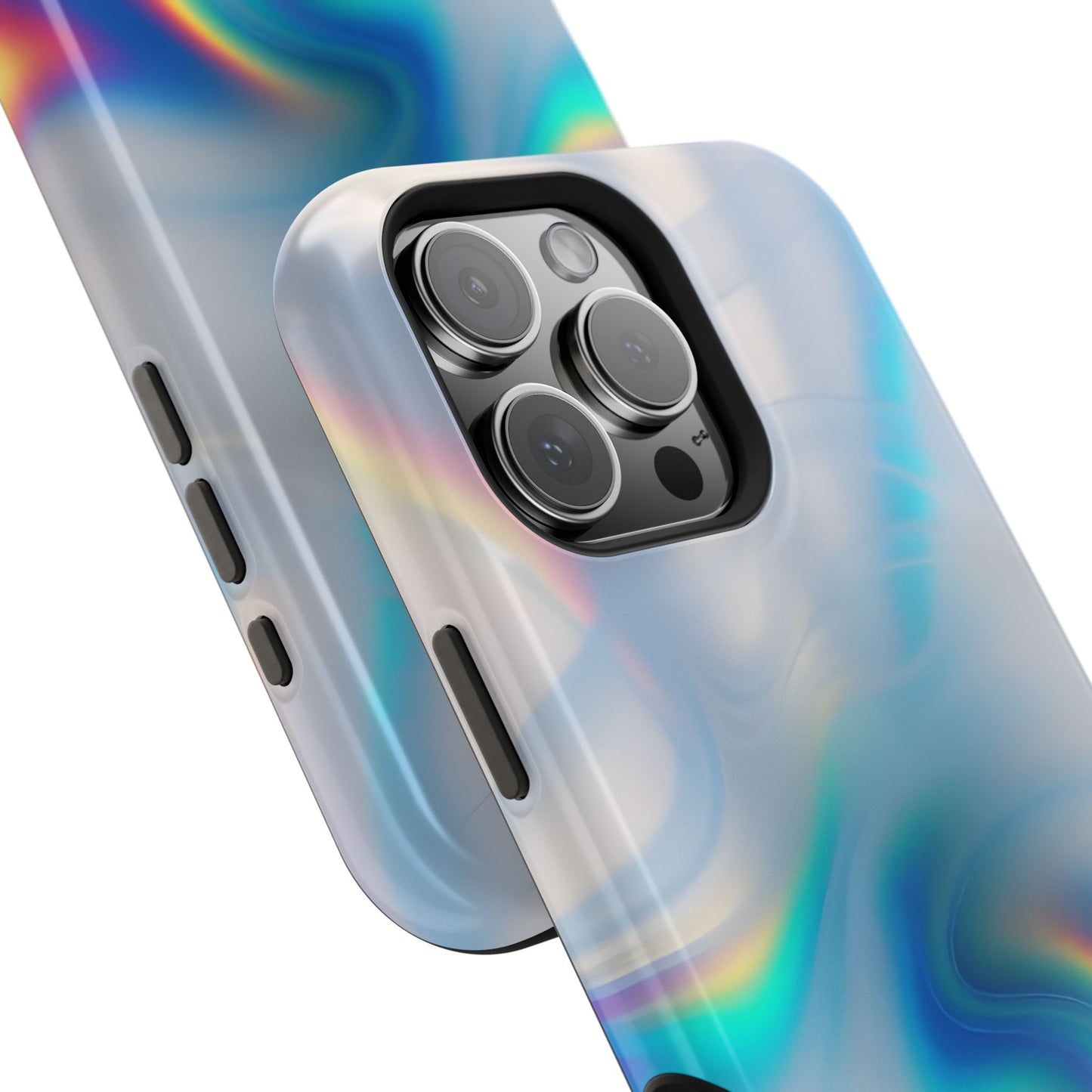 Iridescent Swirl Phone Case – MagSafe Compatible for iPhone & Samsung Galaxy