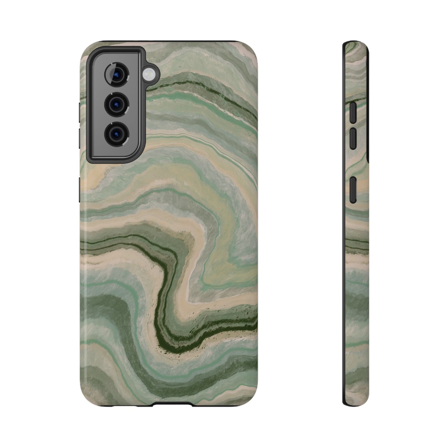 Earthy Agate Stone Phone Case – MagSafe Compatible for iPhone & Samsung Galaxy