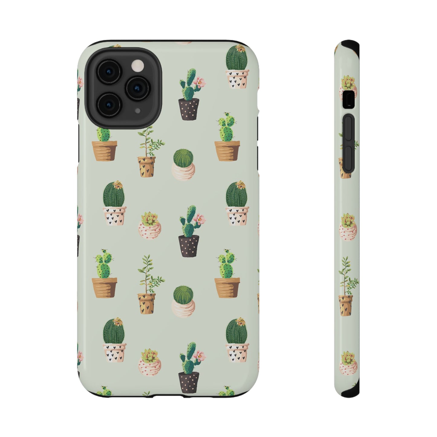 Desert Bloom Cactus Phone Case – Cute Succulent Print, MagSafe Compatible for iPhone & Samsung Galaxy