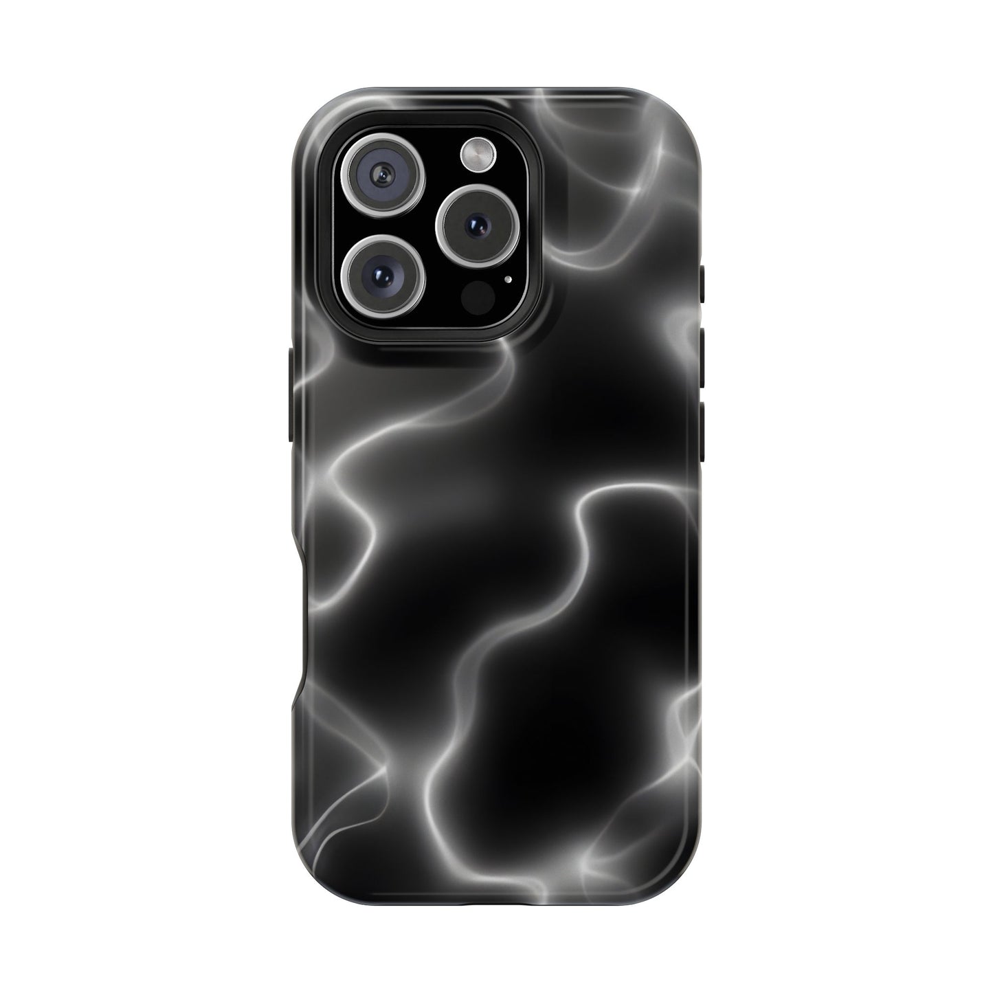 Electric Black Glow Phone Case – MagSafe Compatible for iPhone & Samsung Galaxy