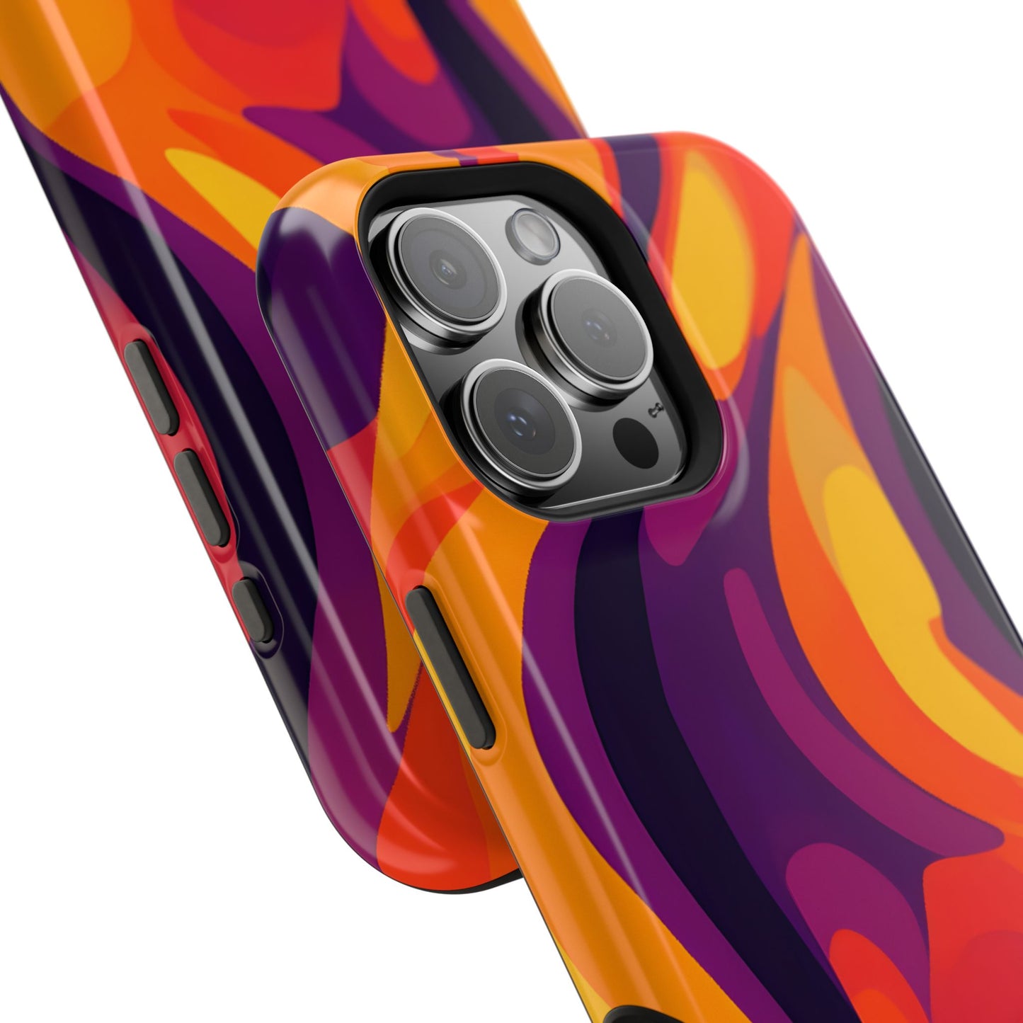 Fiery Abstract Swirls Phone Case – MagSafe Compatible for iPhone & Samsung Galaxy