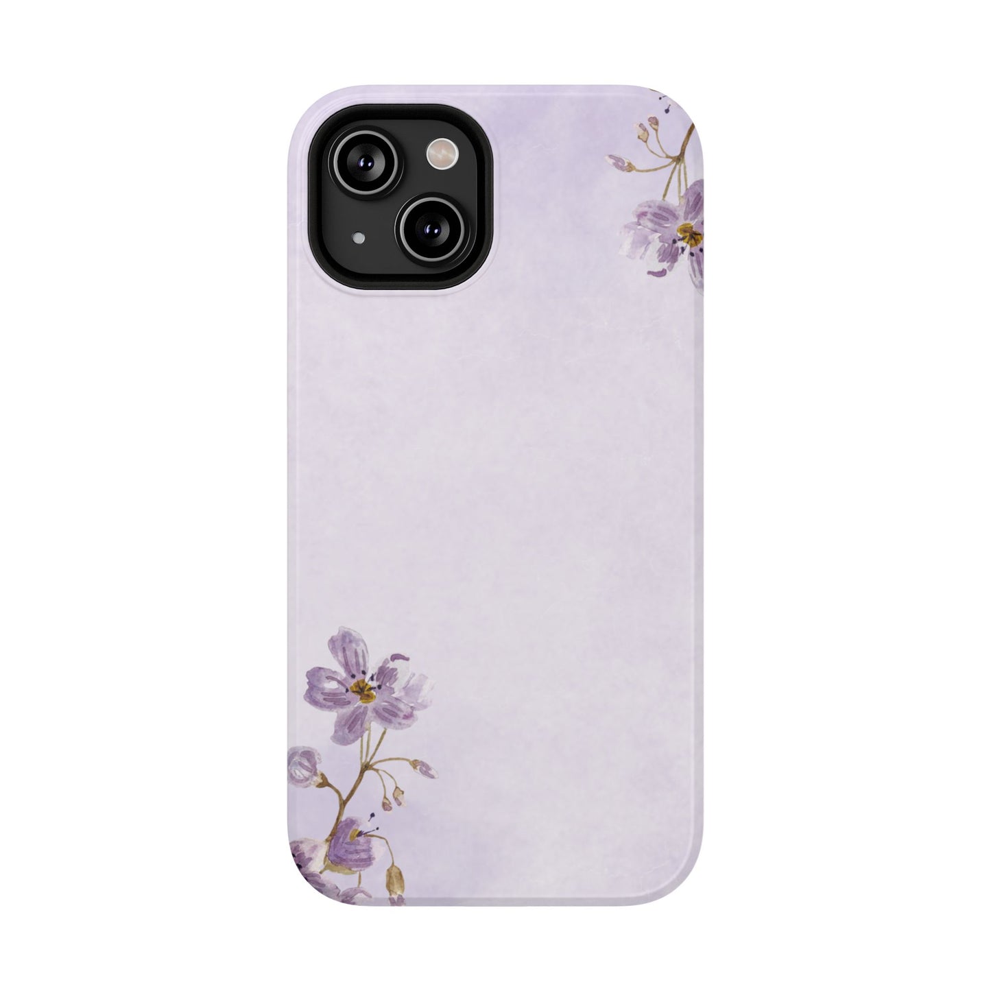 Lavender Blossom Minimal Floral Phone Case – MagSafe Compatible for iPhone & Samsung Galaxy