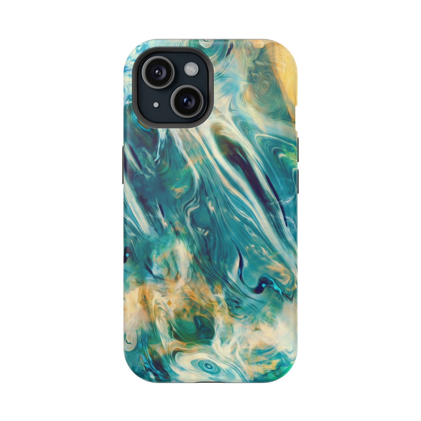 Oceanic Flow Abstract Phone Case – MagSafe Compatible for iPhone & Samsung Galaxy