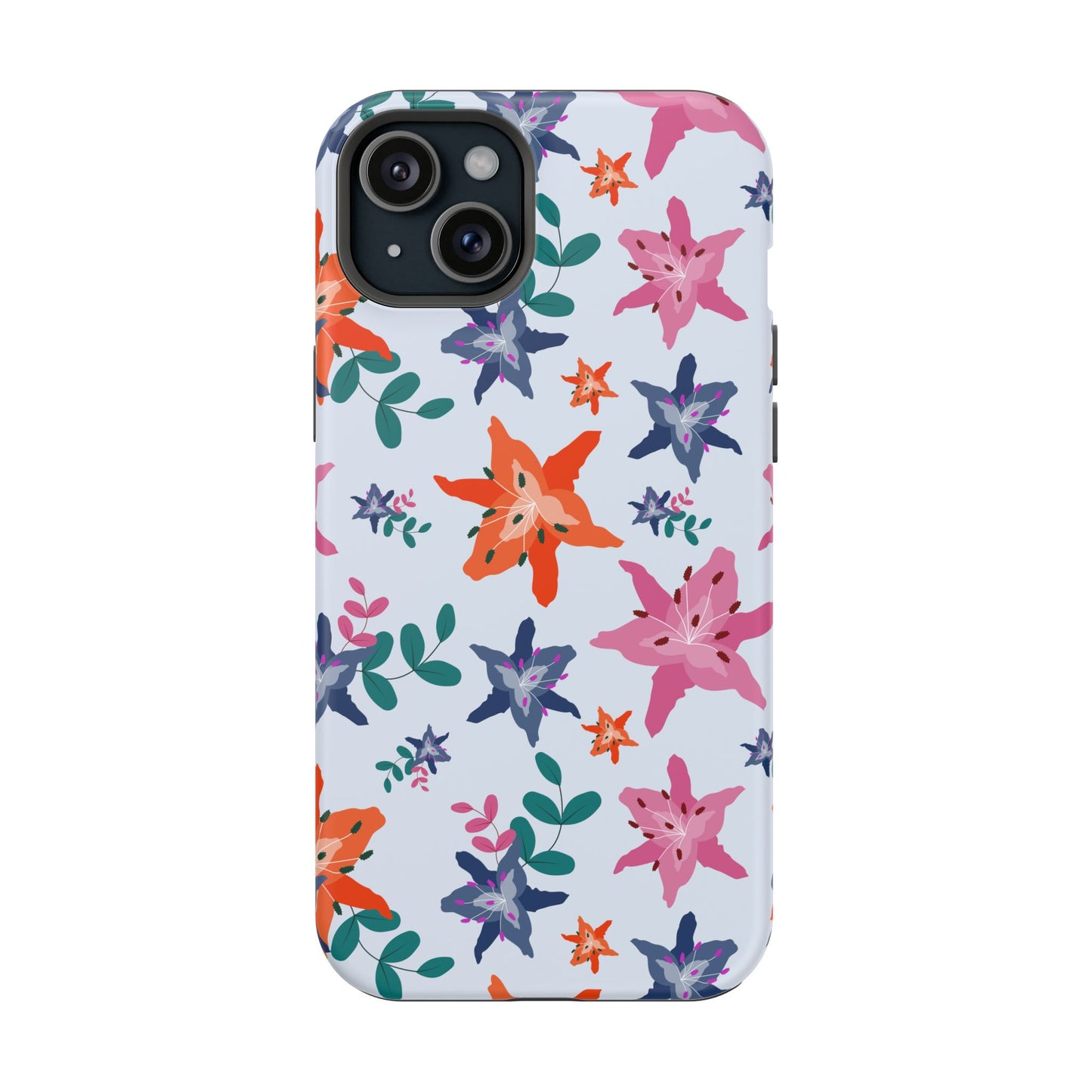 Watercolor Lily Garden Phone Case – MagSafe Compatible for iPhone & Samsung Galaxy
