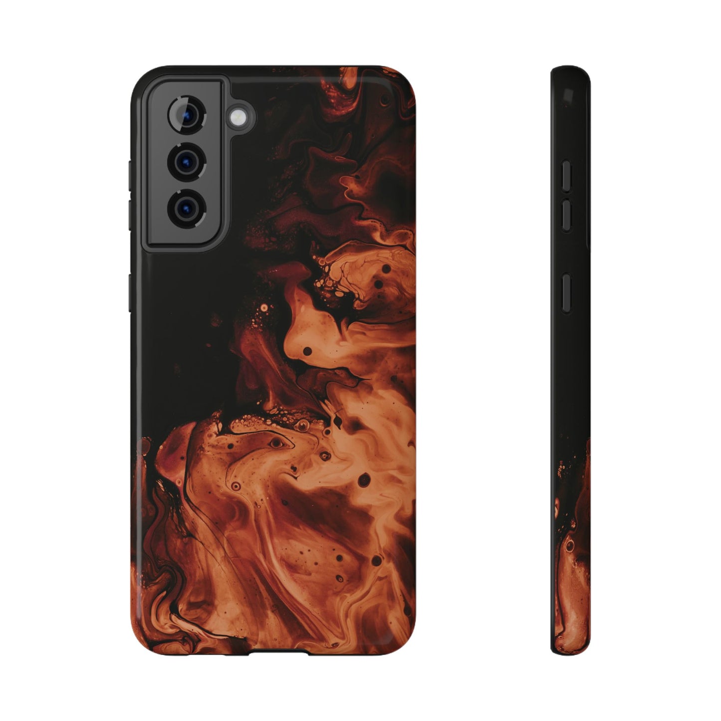 Molten Lava Abstract Art Phone Case – MagSafe Compatible for iPhone & Samsung Galaxy