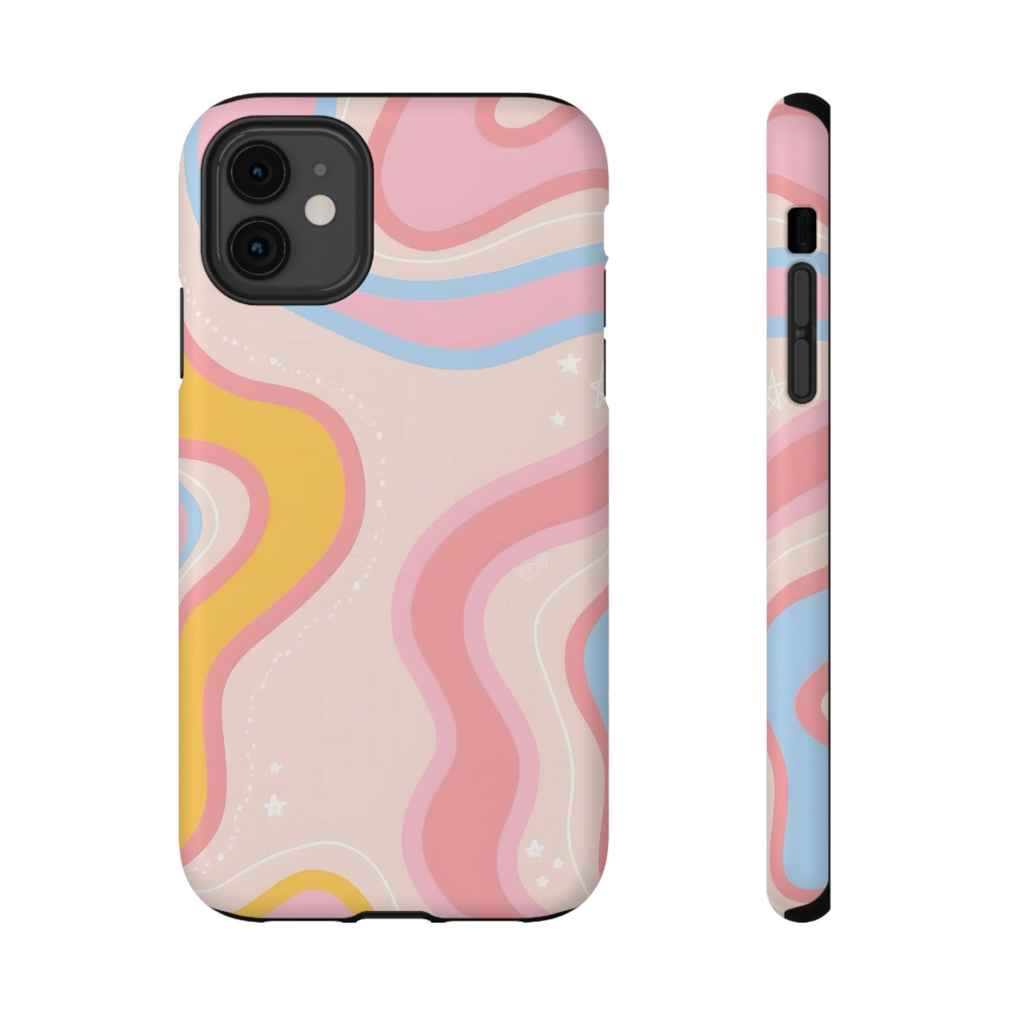 Pastel Dreamy Waves Phone Case – MagSafe Compatible for iPhone & Samsung Galaxy