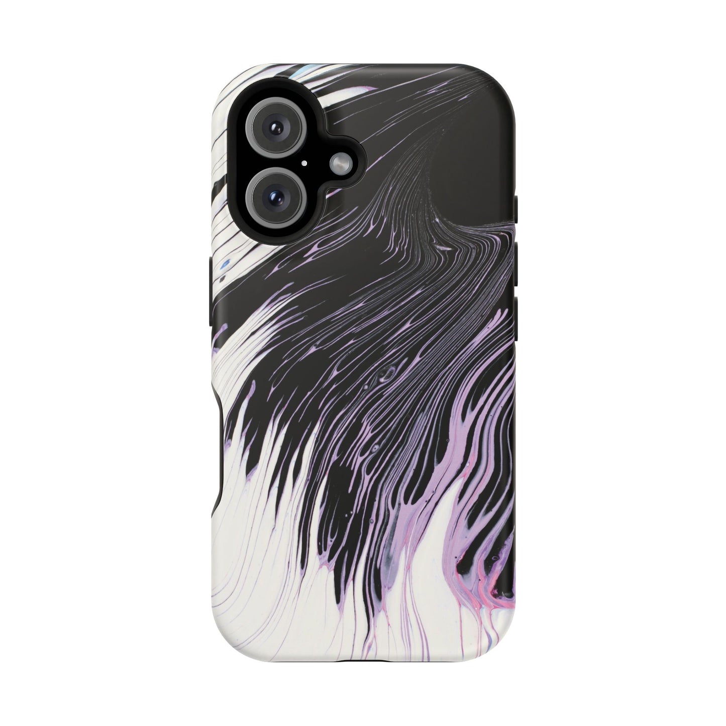Waves of Ink Abstract Brush Phone Case – MagSafe Compatible for iPhone & Samsung Galaxy