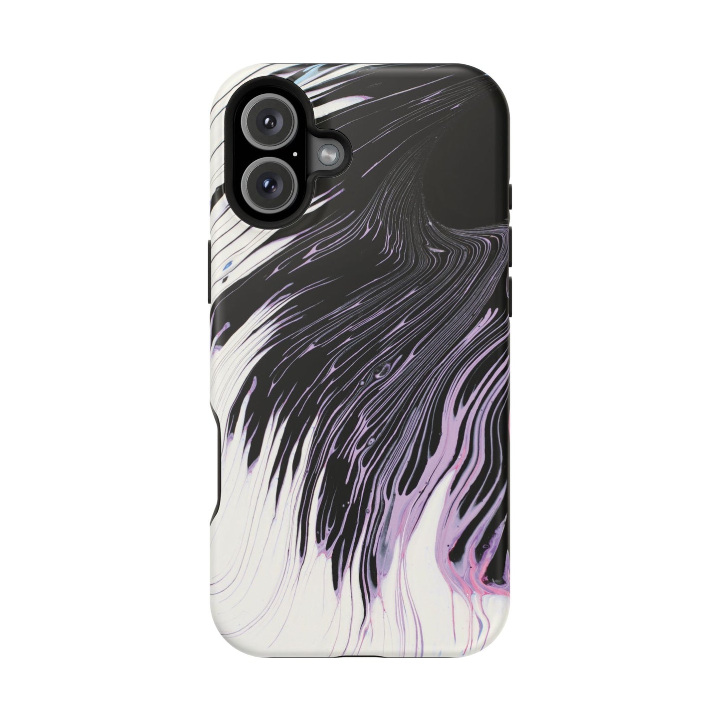 Waves of Ink Abstract Brush Phone Case – MagSafe Compatible for iPhone & Samsung Galaxy