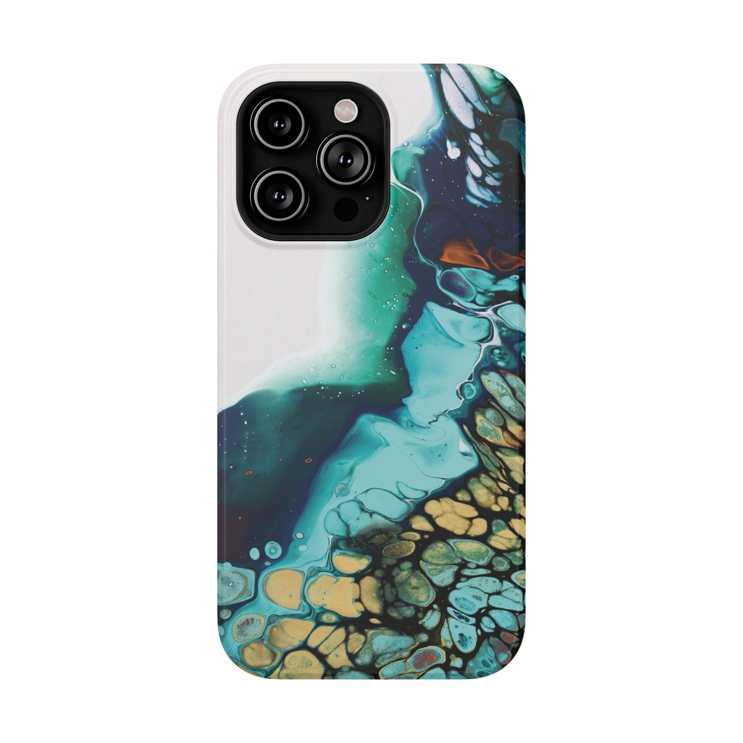 Ocean Reef Abstract Flow Phone Case – MagSafe Compatible for iPhone & Samsung Galaxy