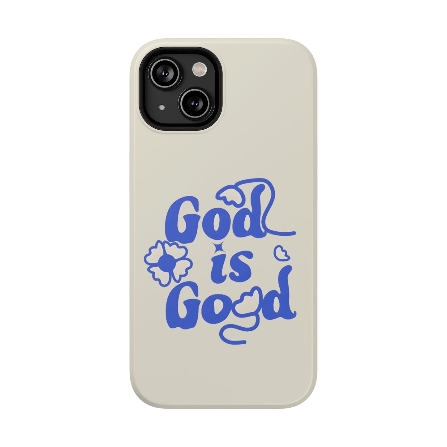 Floral Faith "God Is Good" Phone Case – MagSafe Compatible for iPhone & Samsung Galaxy