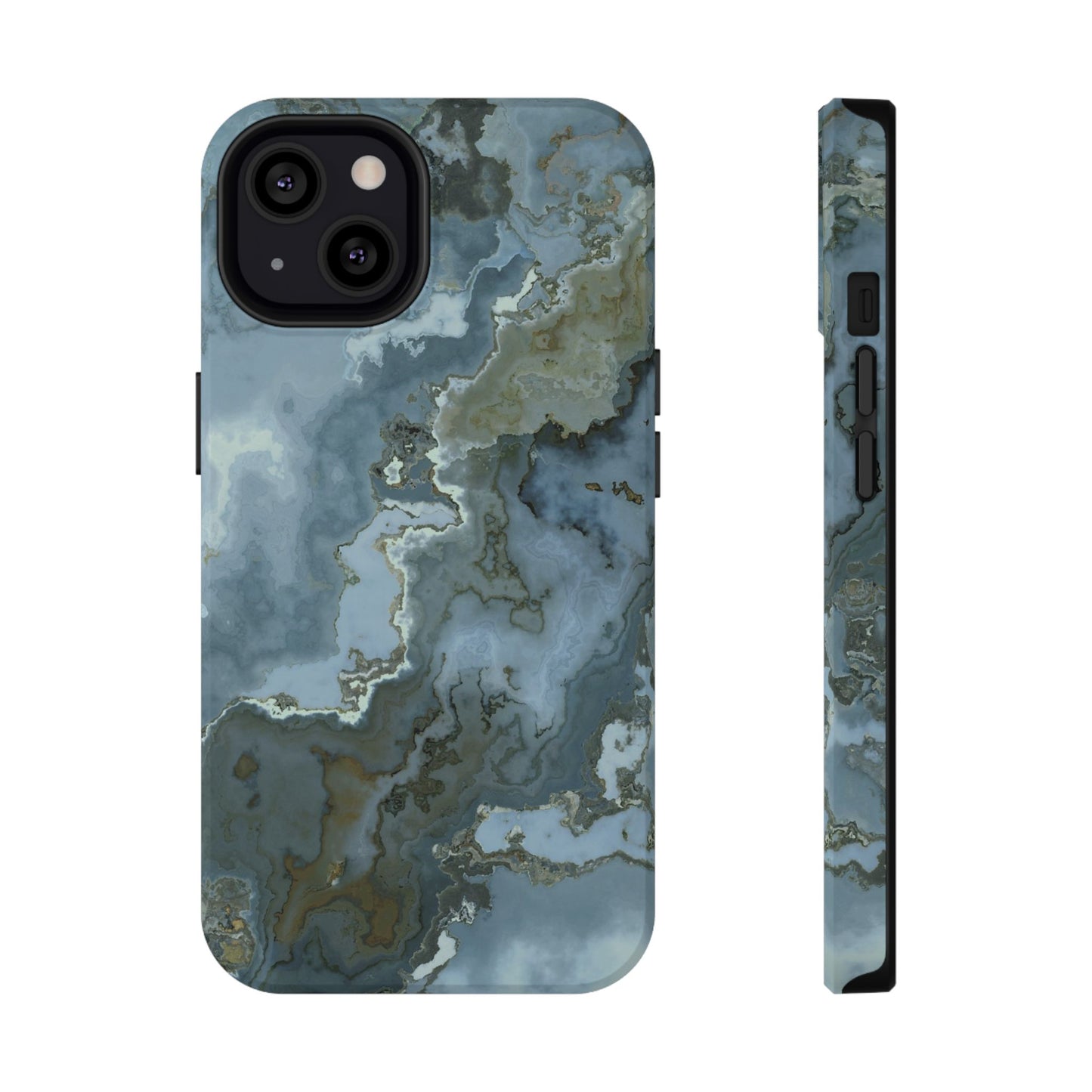 Oceanic Agate Marble Phone Case – MagSafe Compatible for iPhone & Samsung Galaxy