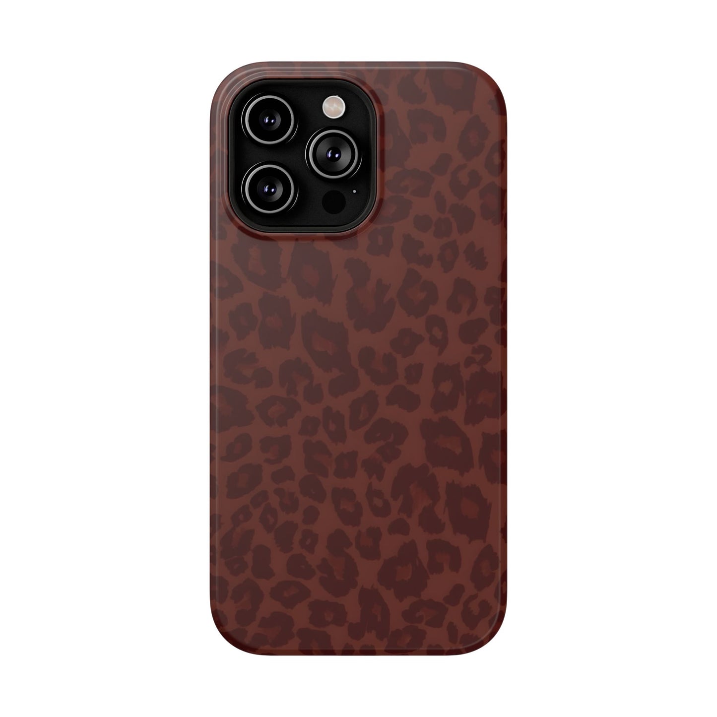 Cocoa Leopard Print Phone Case – MagSafe Compatible for iPhone & Samsung Galaxy