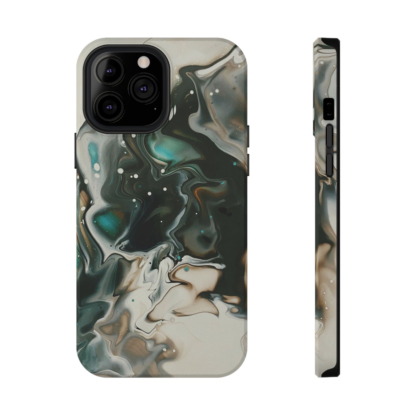 Terra Mist Earthtone Marble Phone Case – MagSafe Compatible for iPhone & Samsung Galaxy