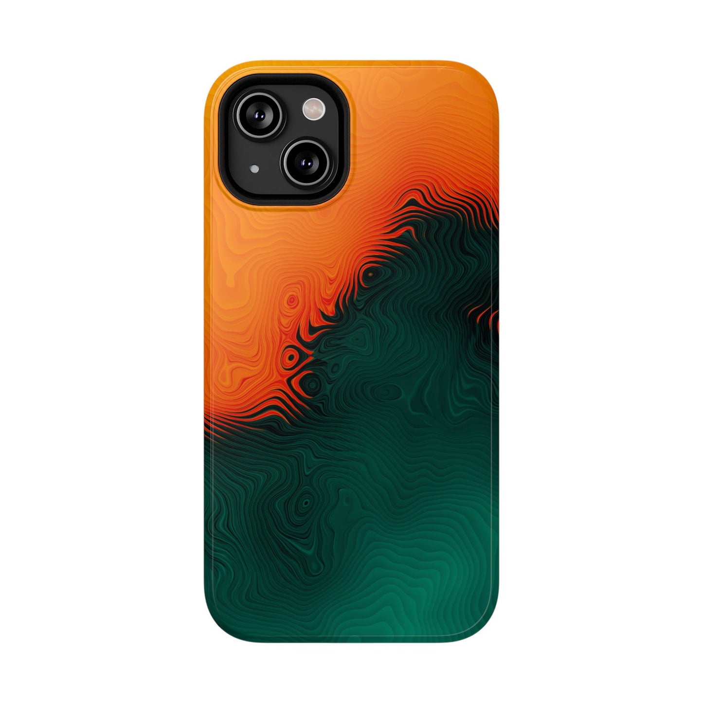 Topographic Heatwave Phone Case – MagSafe Compatible for iPhone & Samsung Galaxy