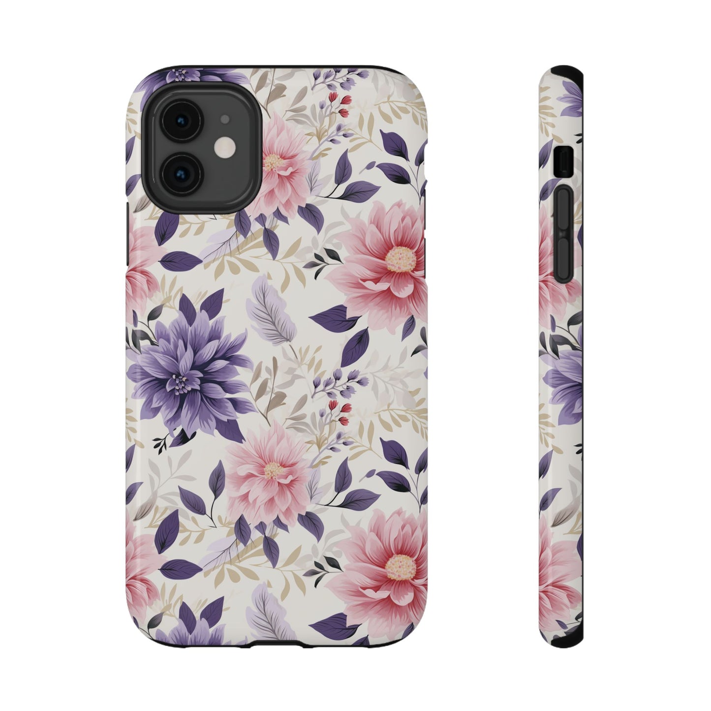 Elegant Vintage Floral Phone Case – MagSafe Compatible for iPhone & Samsung Galaxy