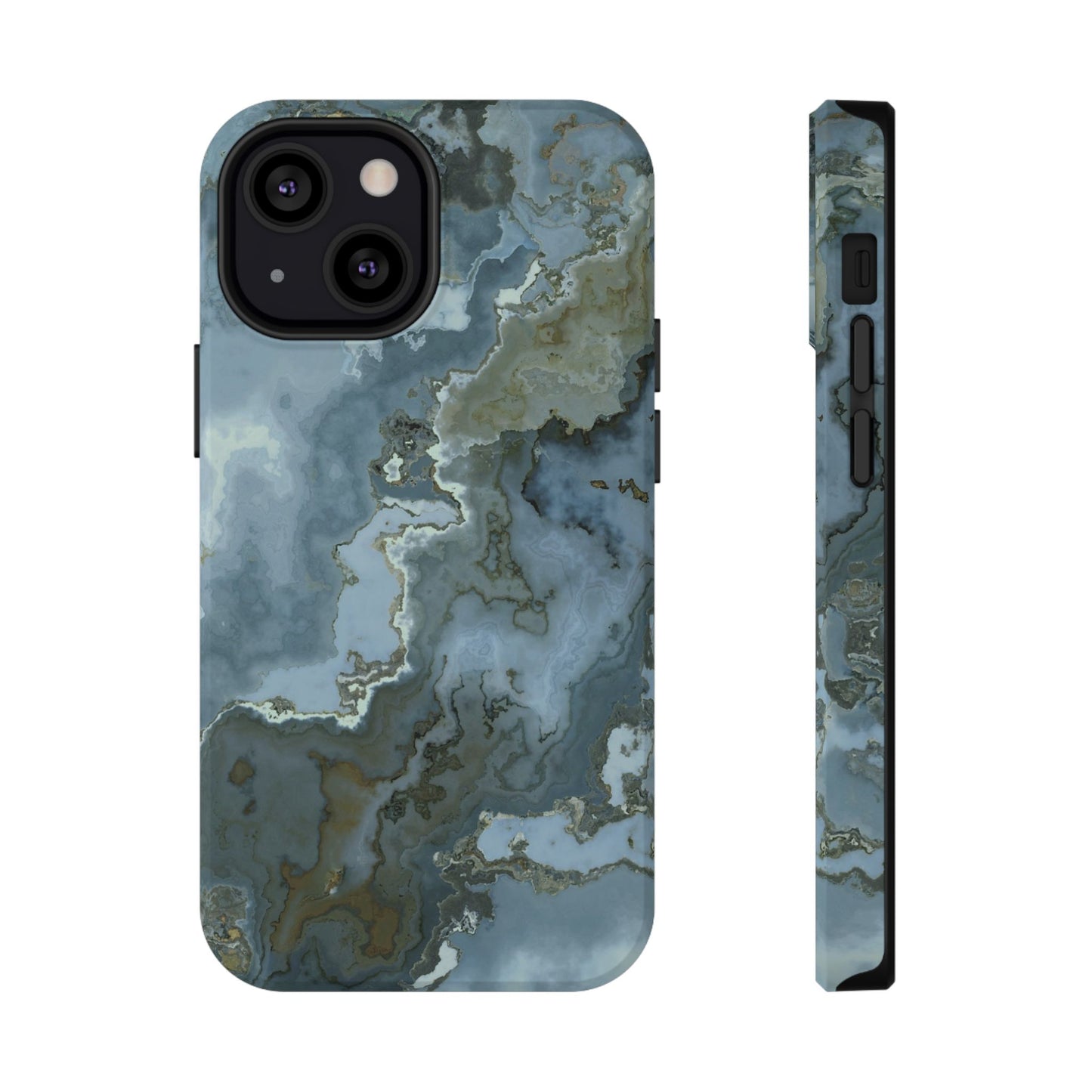Oceanic Agate Marble Phone Case – MagSafe Compatible for iPhone & Samsung Galaxy