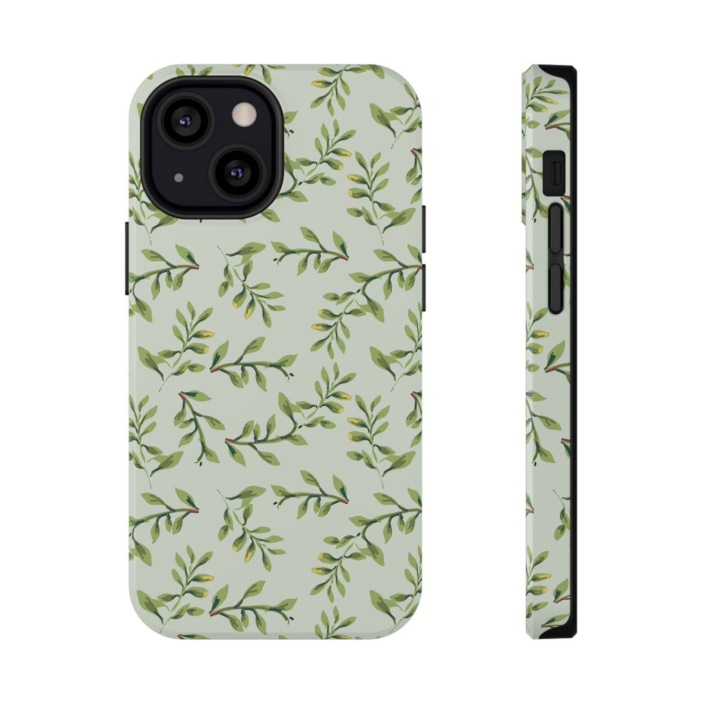 Olive Branch Botanical Phone Case – MagSafe Compatible for iPhone & Samsung Galaxy