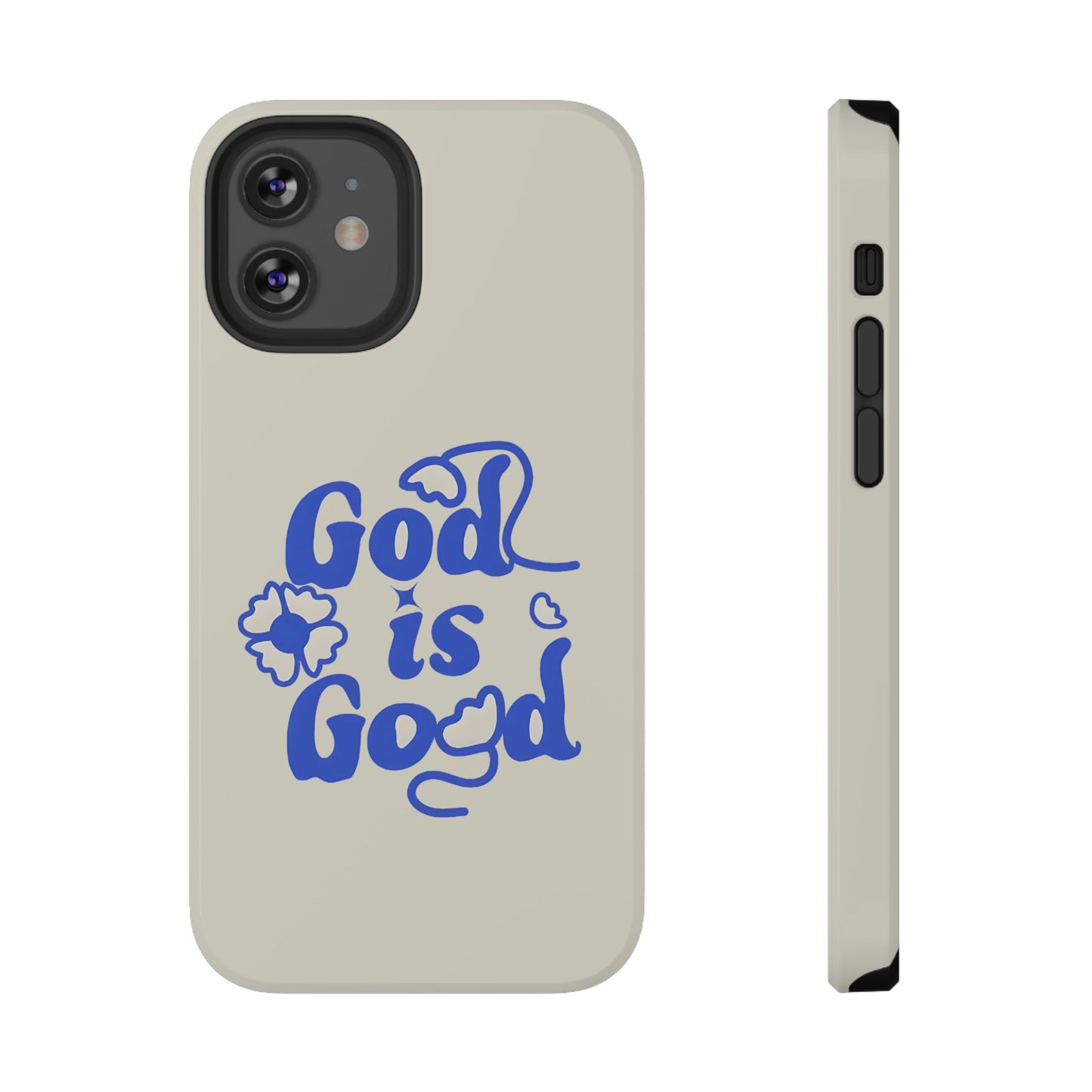 Floral Faith "God Is Good" Phone Case – MagSafe Compatible for iPhone & Samsung Galaxy