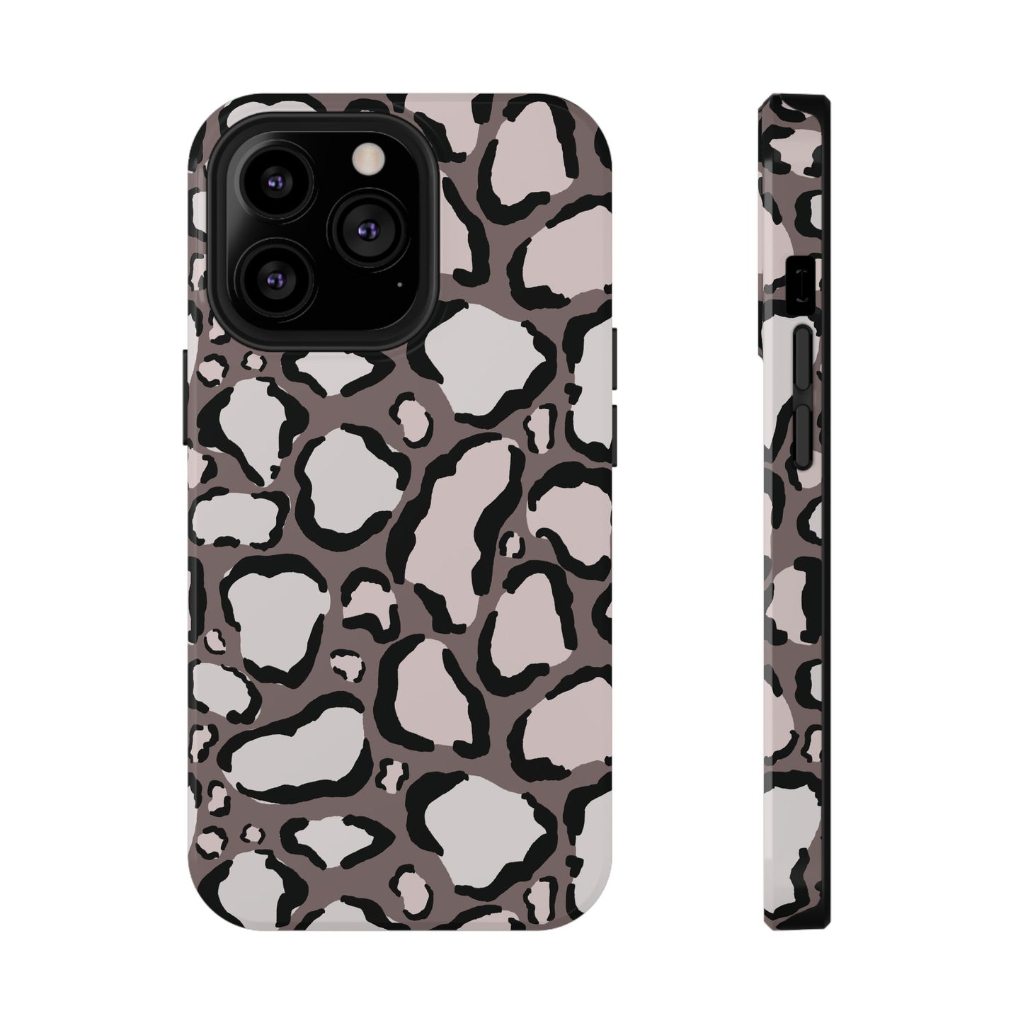 Chic Leopard Print Phone Case – MagSafe Compatible for iPhone & Samsung Galaxy