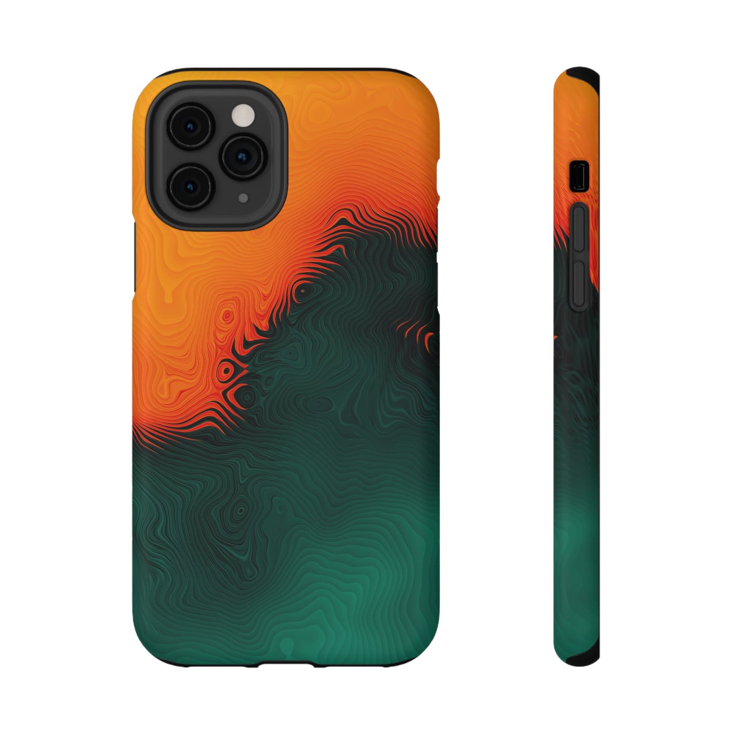 Topographic Heatwave Phone Case – MagSafe Compatible for iPhone & Samsung Galaxy
