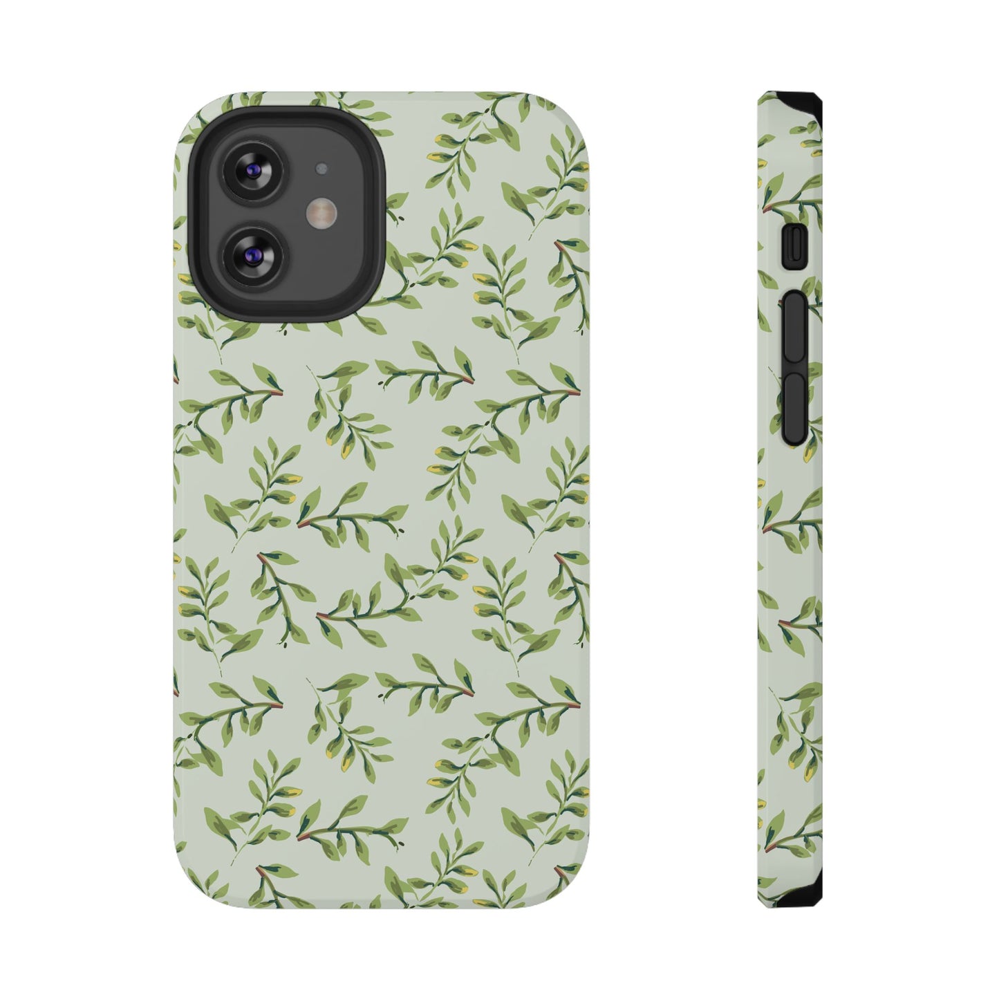 Olive Branch Botanical Phone Case – MagSafe Compatible for iPhone & Samsung Galaxy