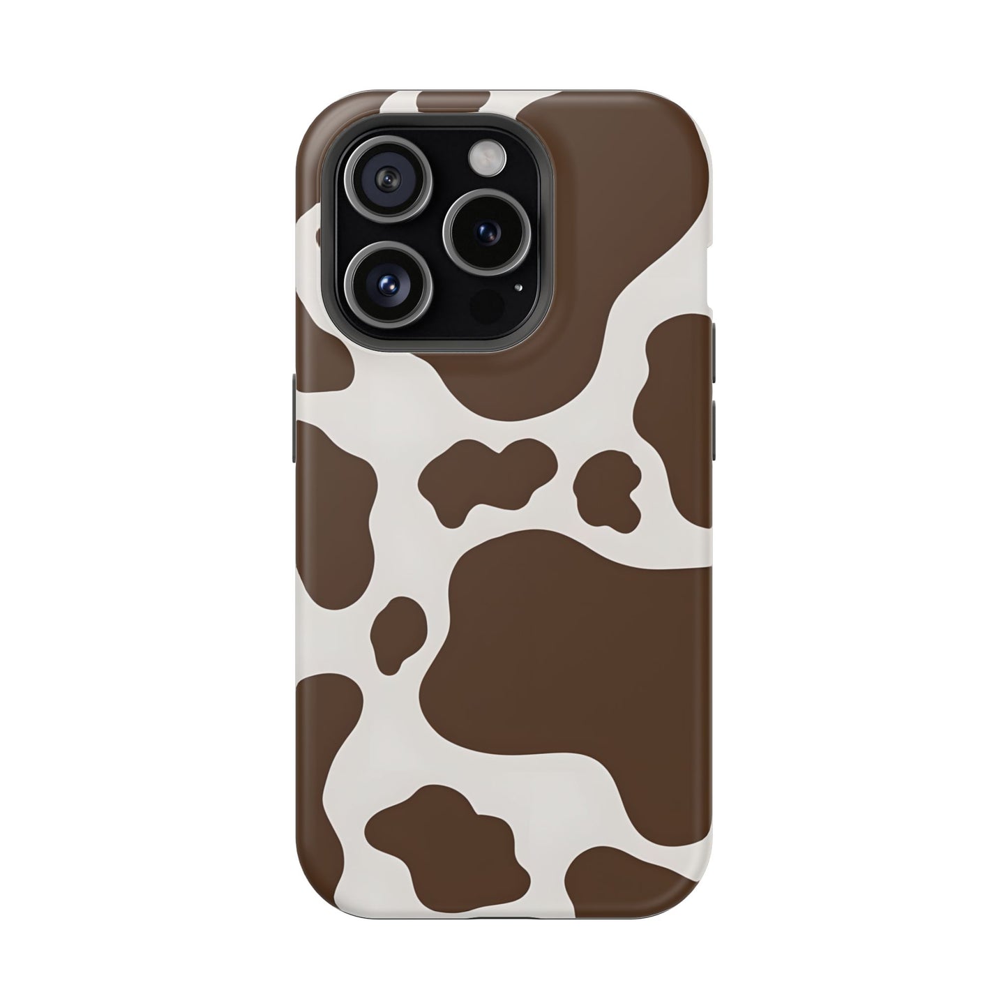 Brown Cow Print Phone Case – MagSafe Compatible for iPhone & Samsung Galaxy