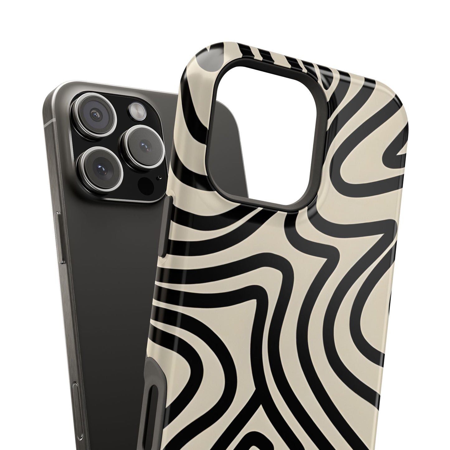 Abstract Maze Line Art Phone Case – MagSafe Compatible for iPhone & Samsung Galaxy