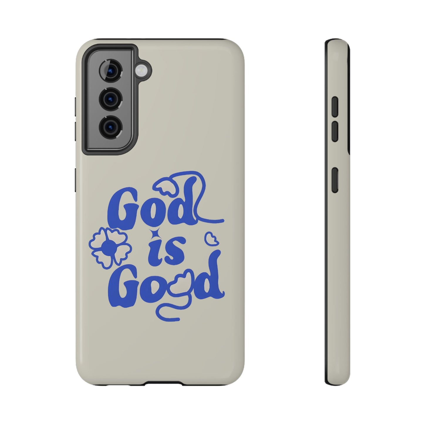 Floral Faith "God Is Good" Phone Case – MagSafe Compatible for iPhone & Samsung Galaxy