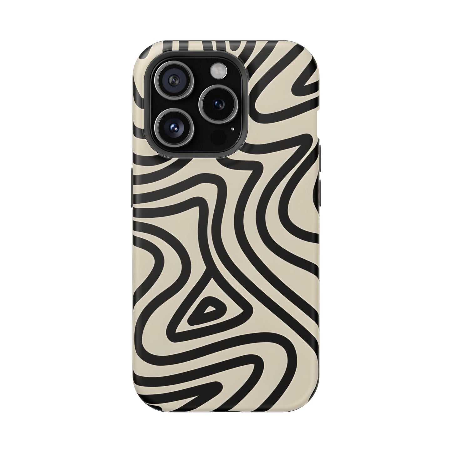 Abstract Maze Line Art Phone Case – MagSafe Compatible for iPhone & Samsung Galaxy