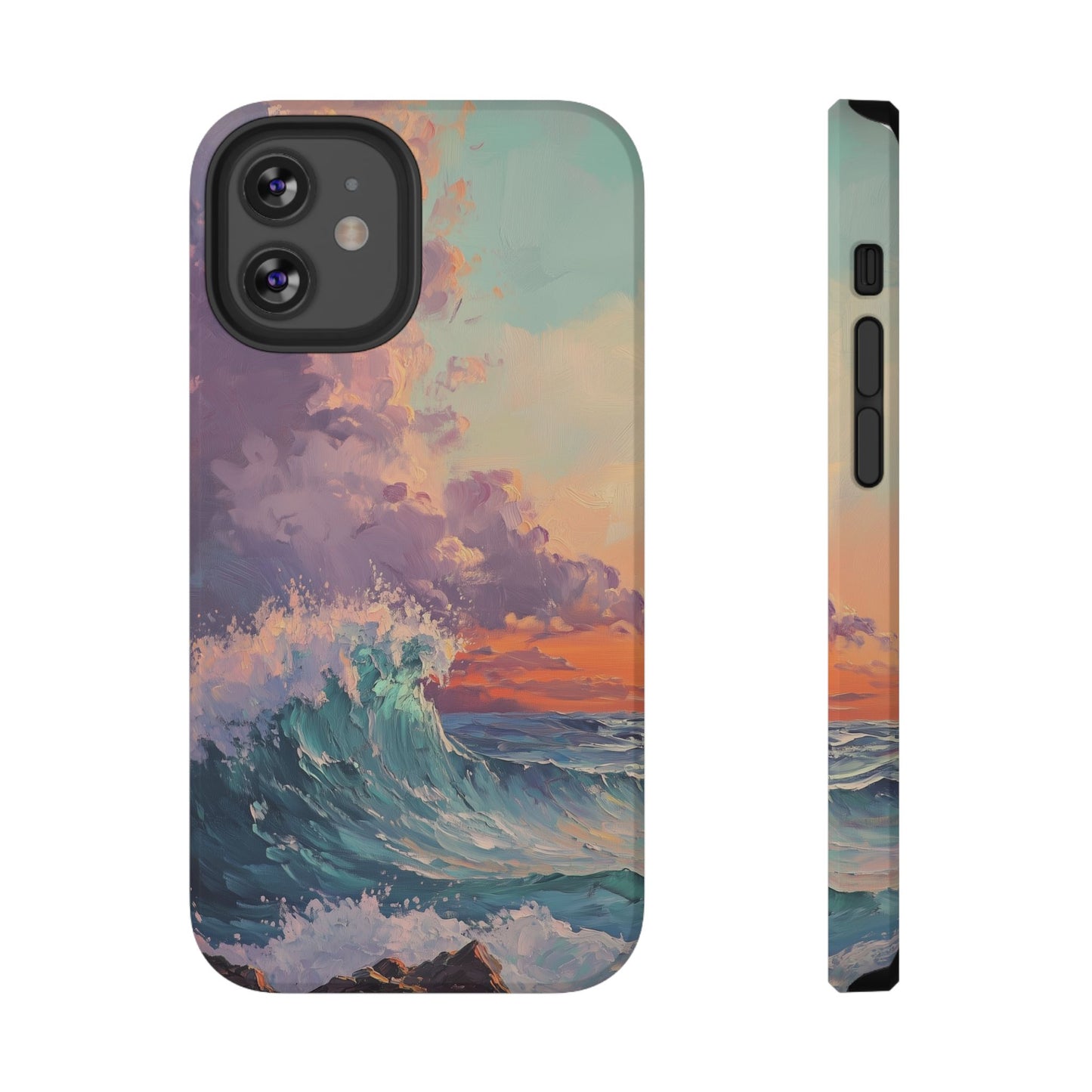 Ocean Sunset Waves Phone Case – MagSafe Compatible for iPhone & Samsung Galaxy