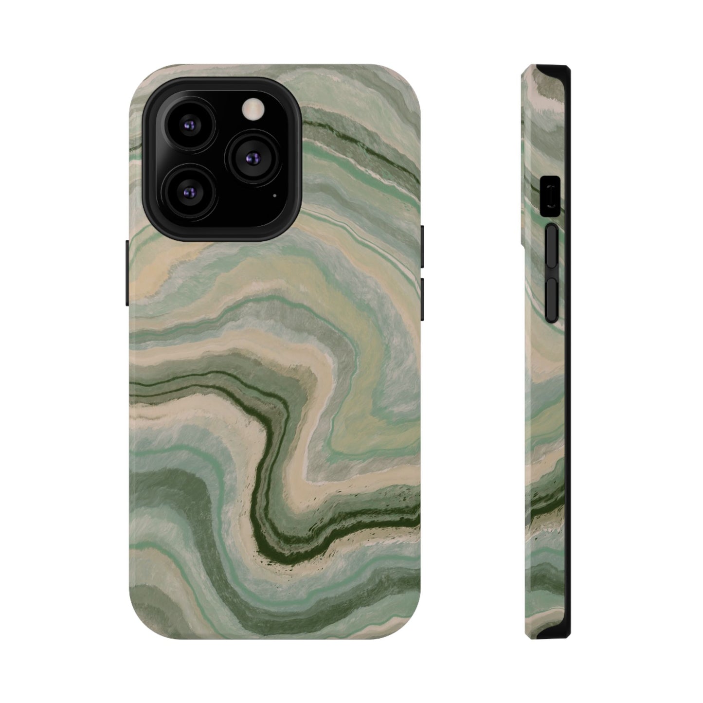 Earthy Agate Stone Phone Case – MagSafe Compatible for iPhone & Samsung Galaxy