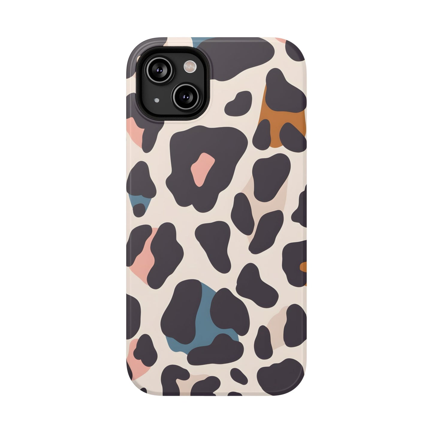 Modern Pastel Leopard Print Phone Case – MagSafe Compatible for iPhone & Samsung Galaxy