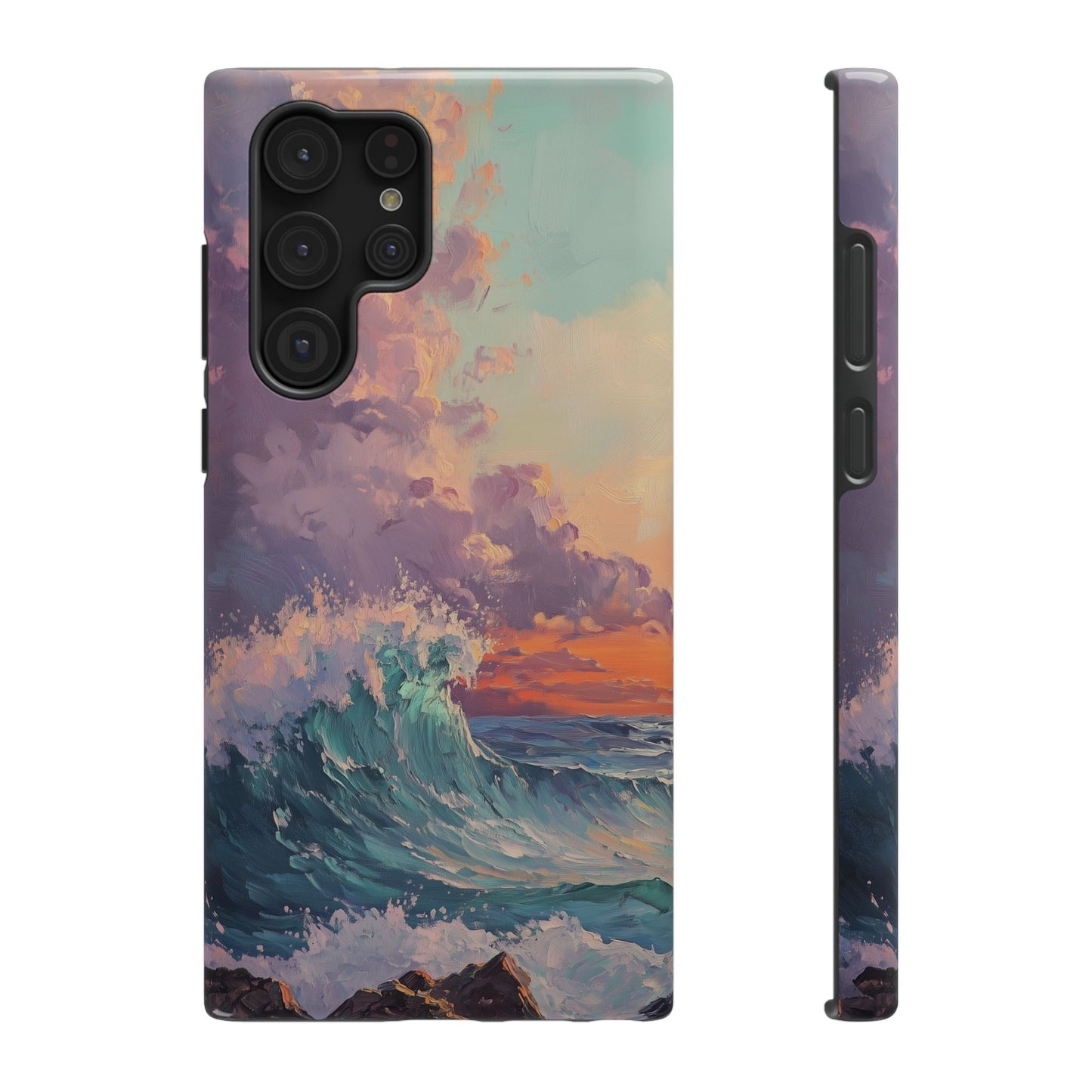 Ocean Sunset Waves Phone Case – MagSafe Compatible for iPhone & Samsung Galaxy