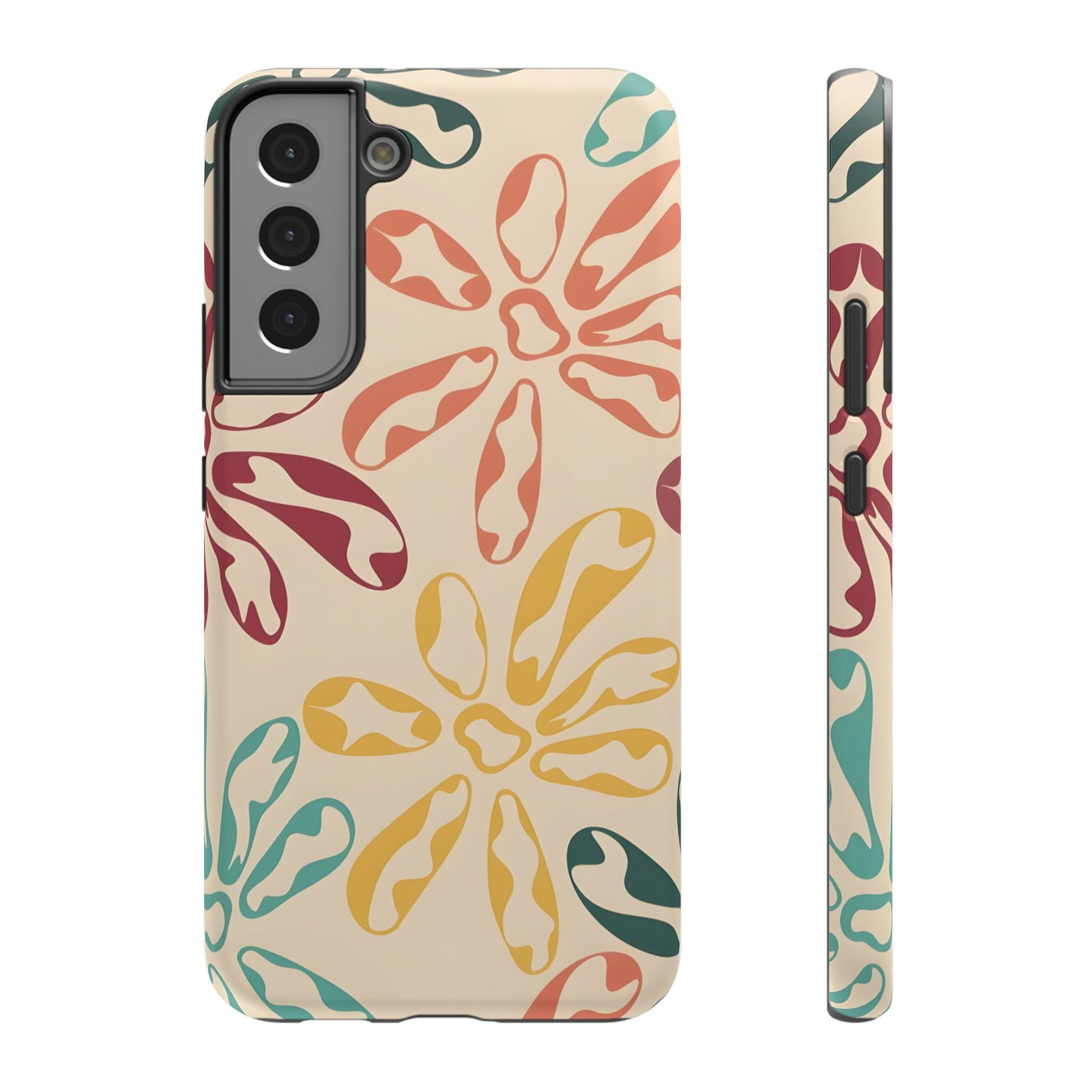 Retro Groovy Floral Phone Case – MagSafe Compatible for iPhone & Samsung Galaxy