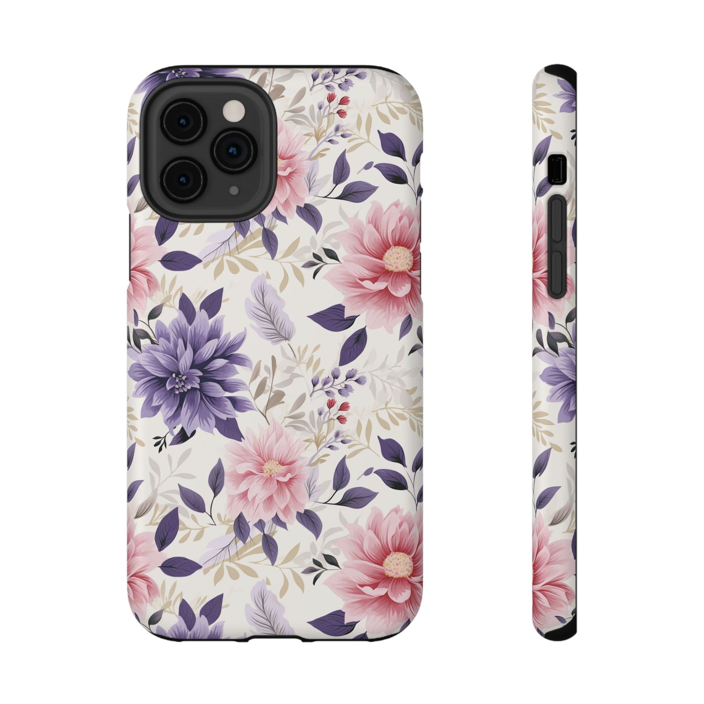 Elegant Vintage Floral Phone Case – MagSafe Compatible for iPhone & Samsung Galaxy