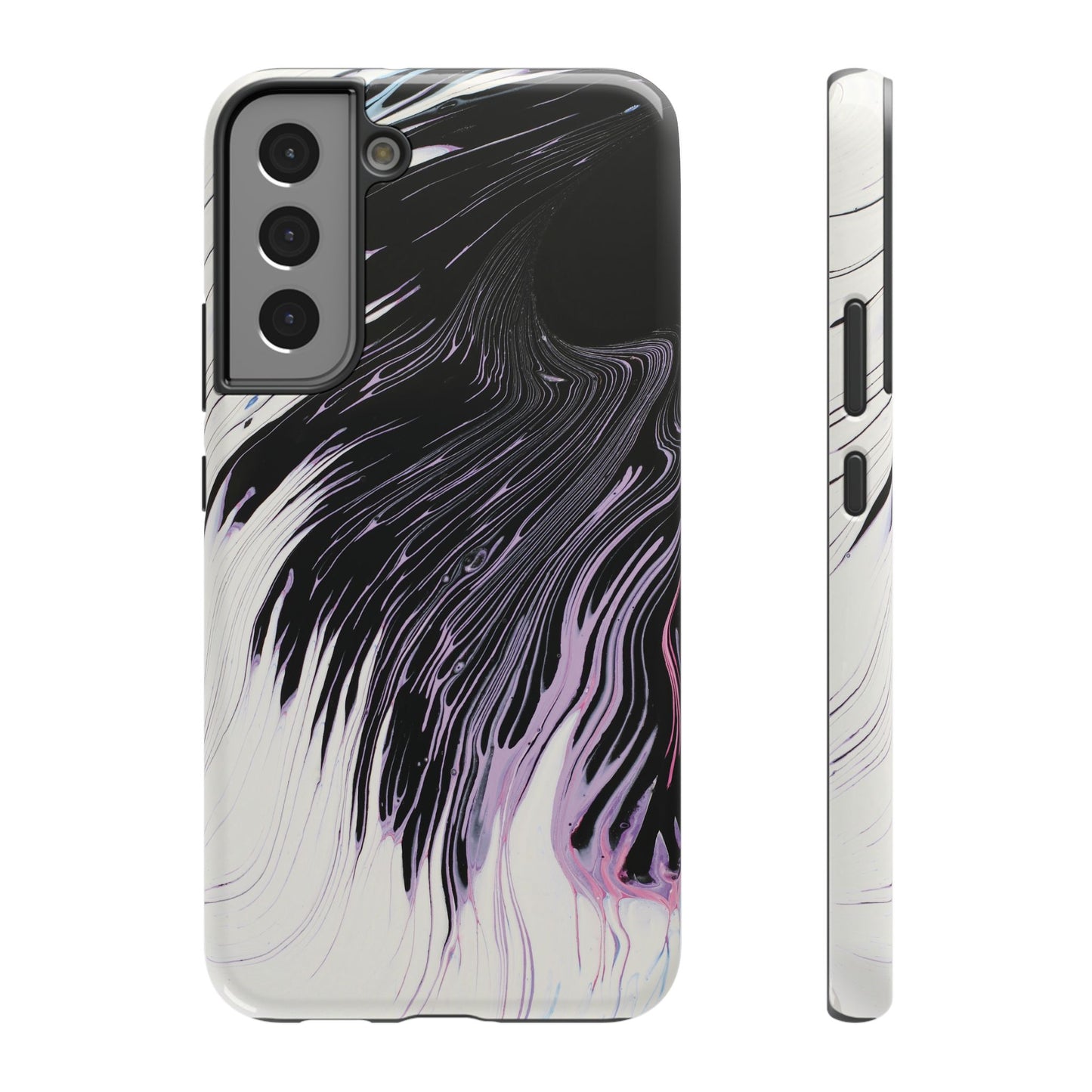 Waves of Ink Abstract Brush Phone Case – MagSafe Compatible for iPhone & Samsung Galaxy