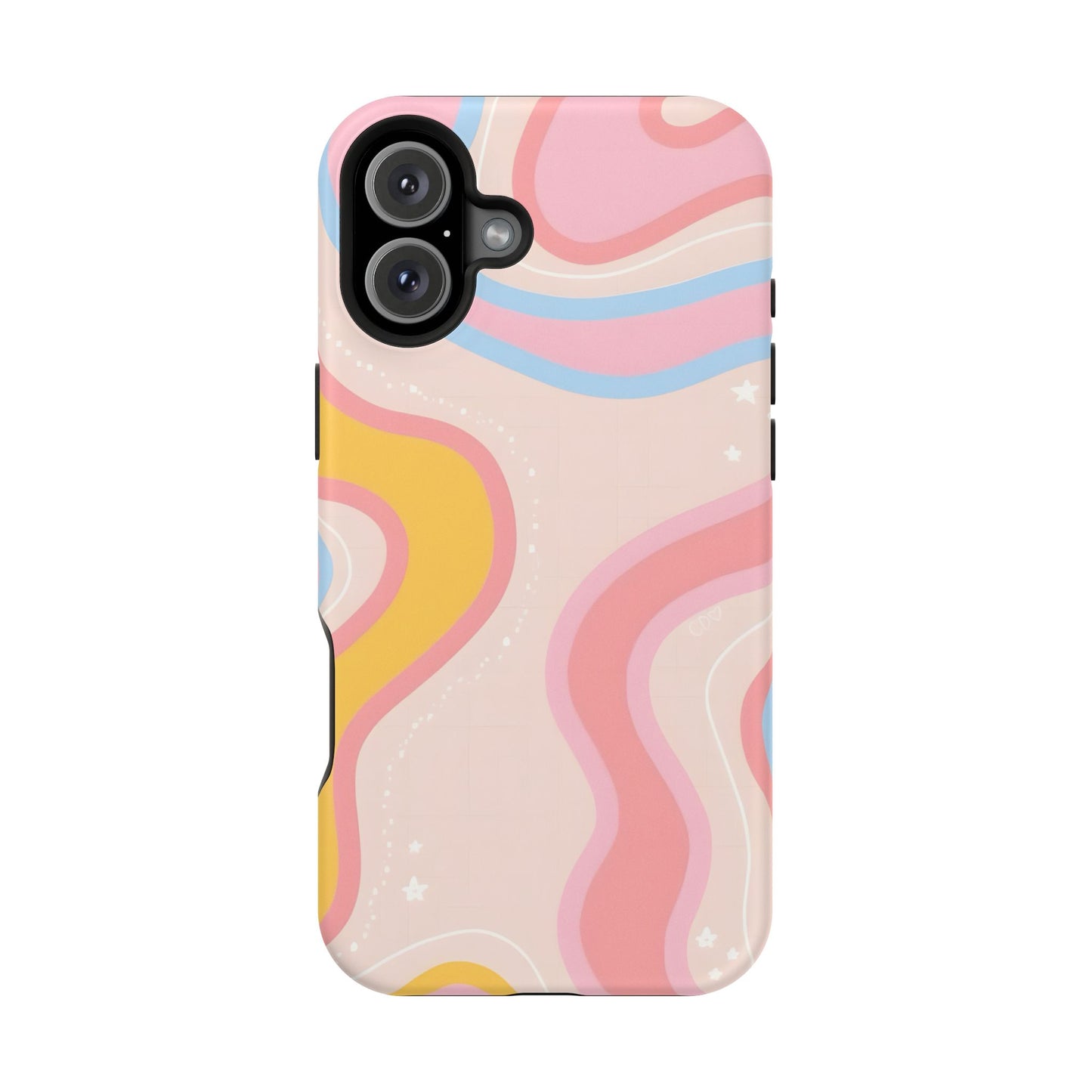 Pastel Dreamy Waves Phone Case – MagSafe Compatible for iPhone & Samsung Galaxy