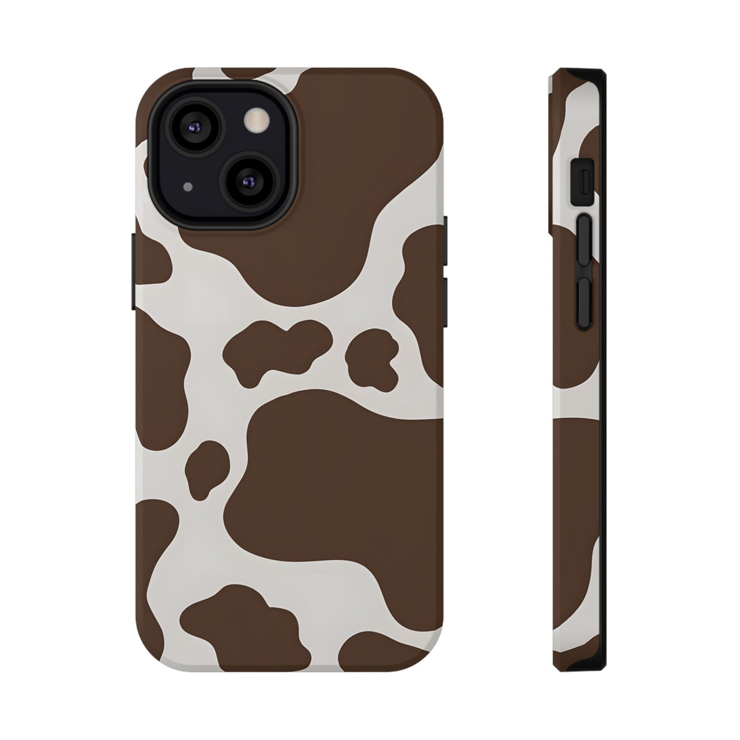 Brown Cow Print Phone Case – MagSafe Compatible for iPhone & Samsung Galaxy
