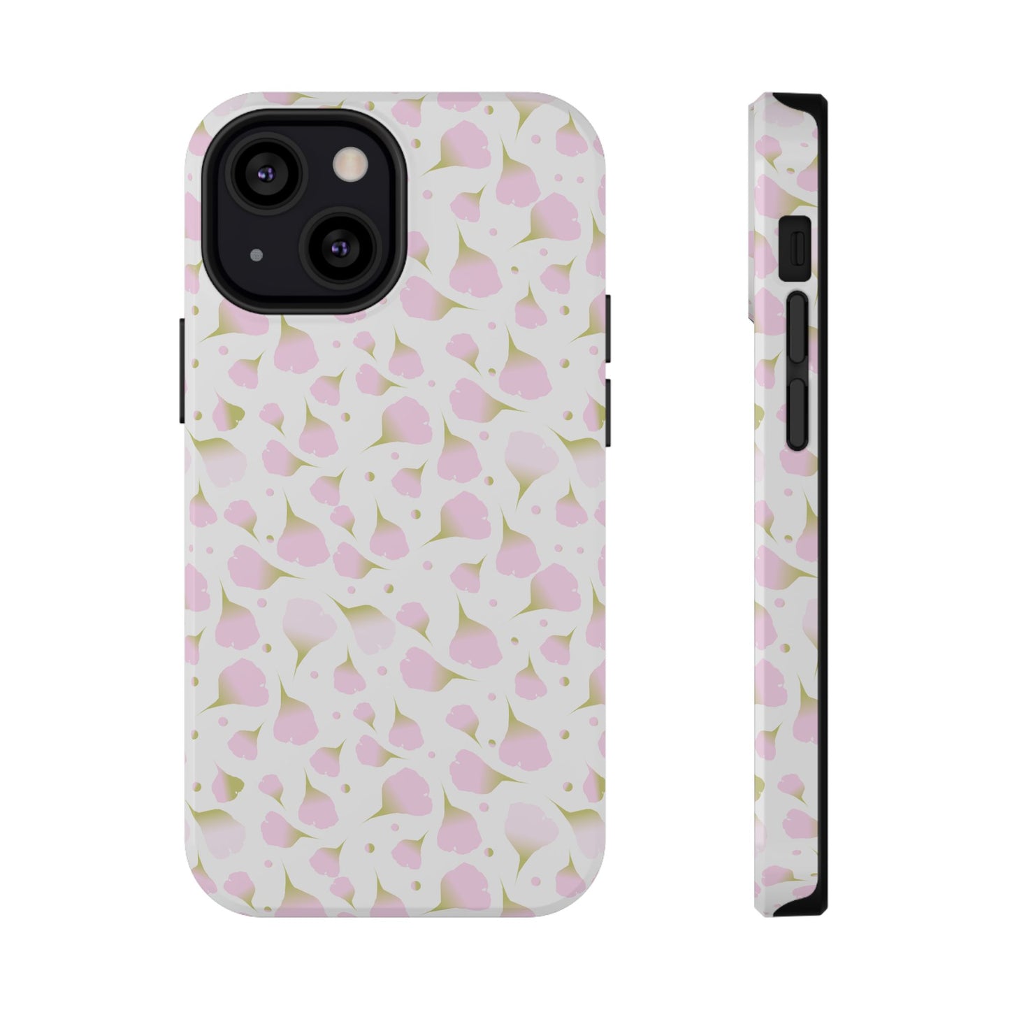 Soft Pink Petal Pattern Phone Case – MagSafe Compatible for iPhone & Samsung Galaxy