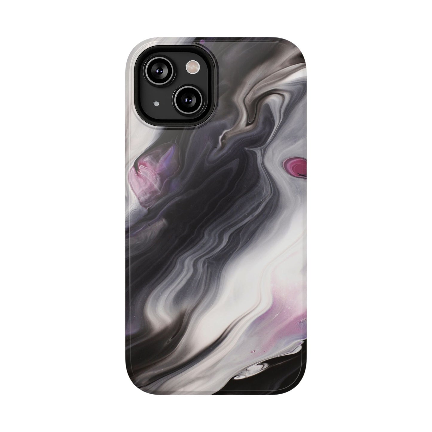 Galaxy Smoke Noir Marble Phone Case – MagSafe Compatible for iPhone & Samsung Galaxy