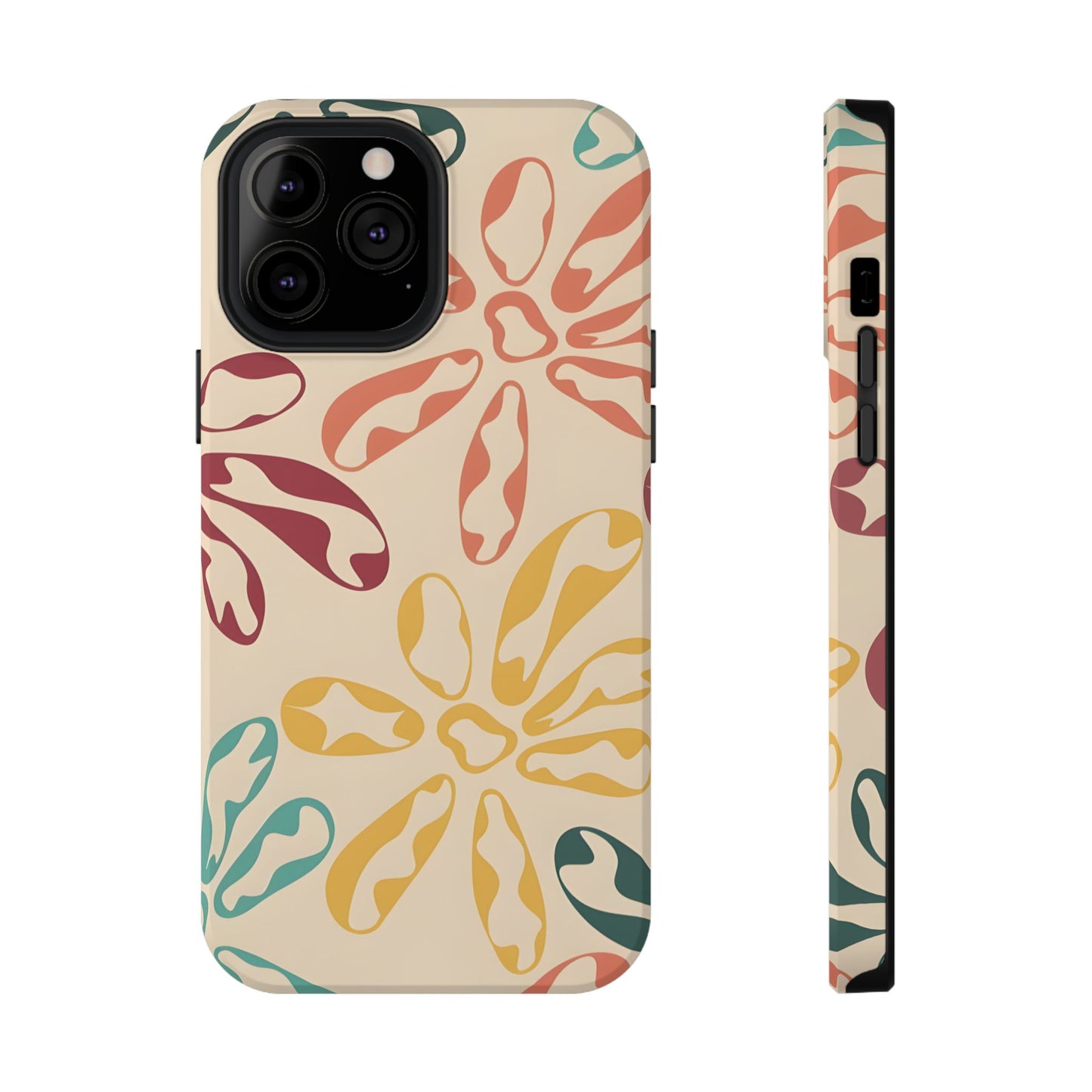 Retro Groovy Floral Phone Case – MagSafe Compatible for iPhone & Samsung Galaxy