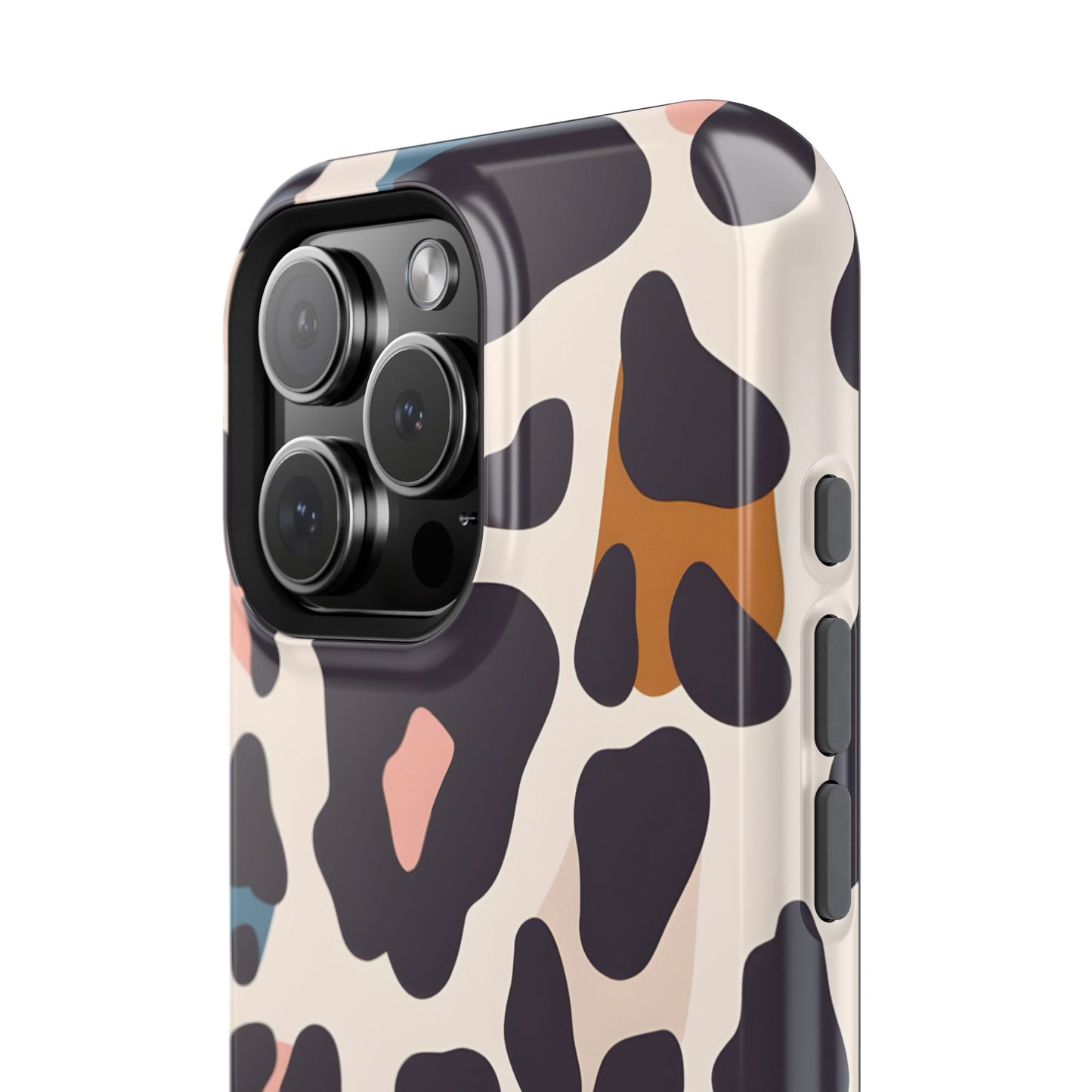 Modern Pastel Leopard Print Phone Case – MagSafe Compatible for iPhone & Samsung Galaxy