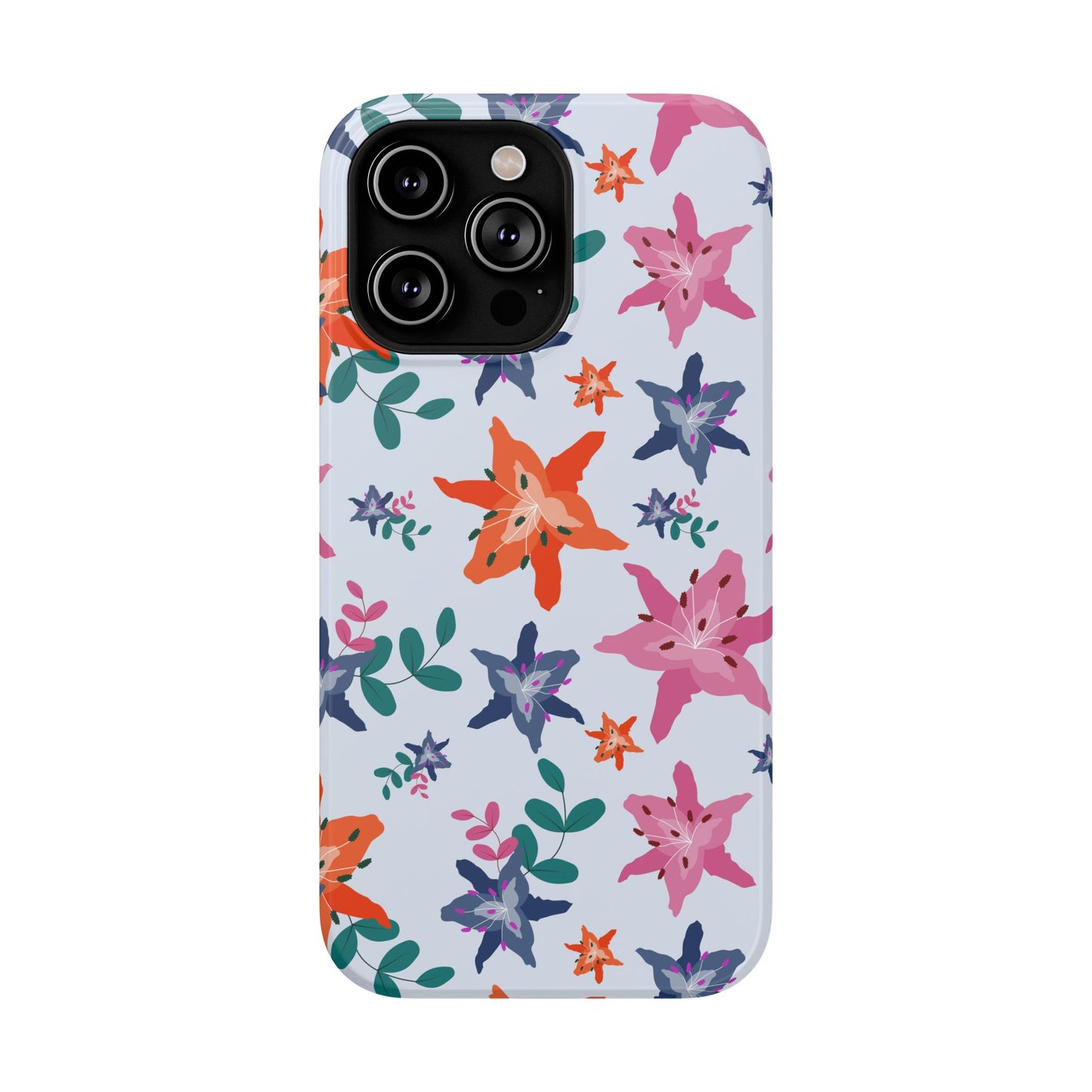 Watercolor Lily Garden Phone Case – MagSafe Compatible for iPhone & Samsung Galaxy
