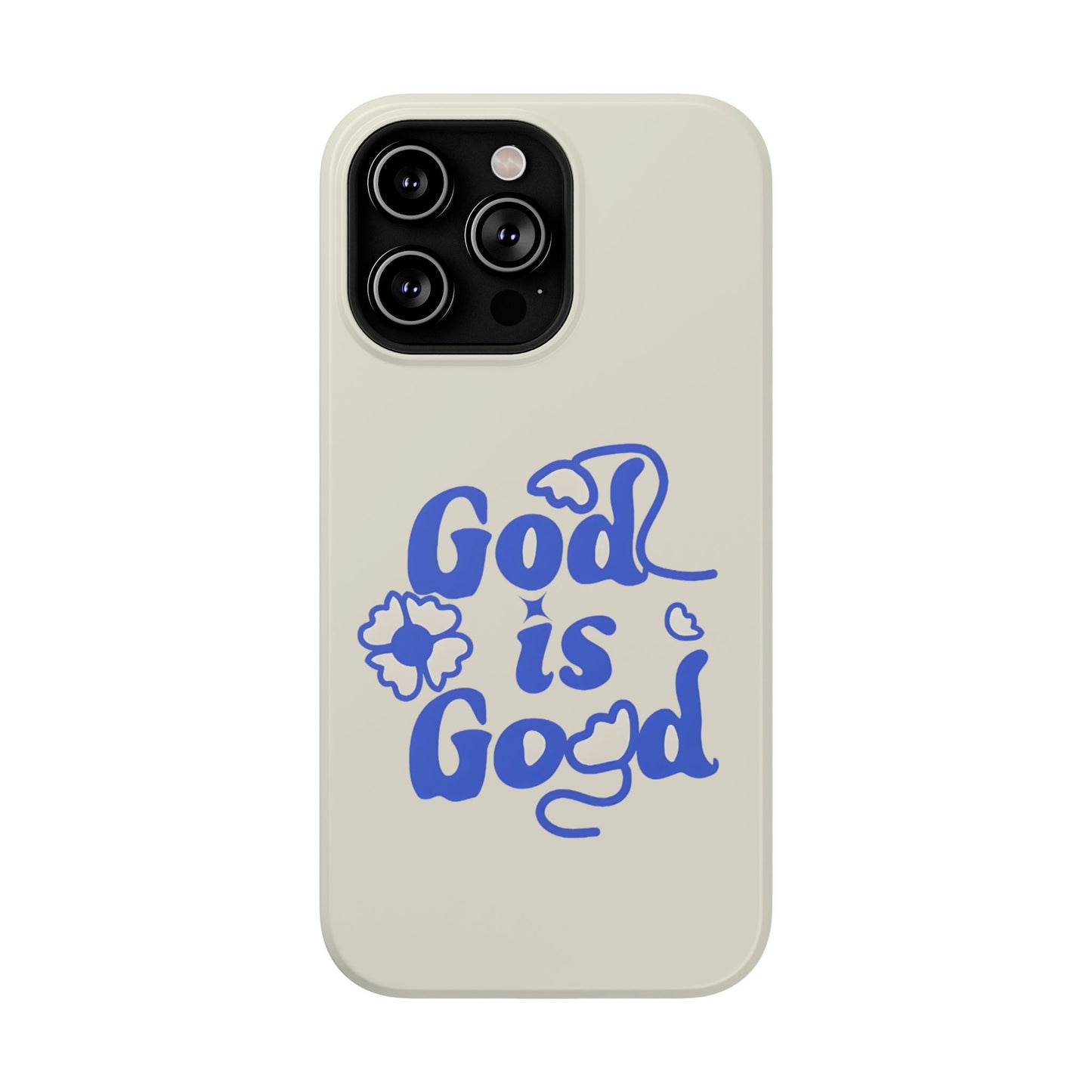 Floral Faith "God Is Good" Phone Case – MagSafe Compatible for iPhone & Samsung Galaxy