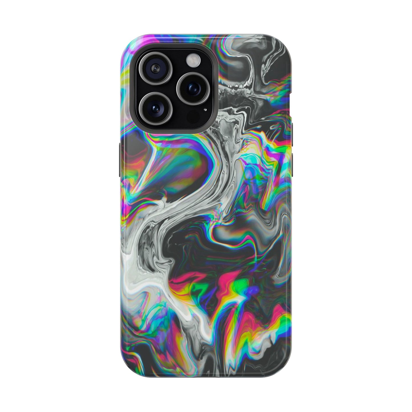 Holographic Swirl Phone Case – MagSafe Compatible for iPhone & Samsung Galaxy