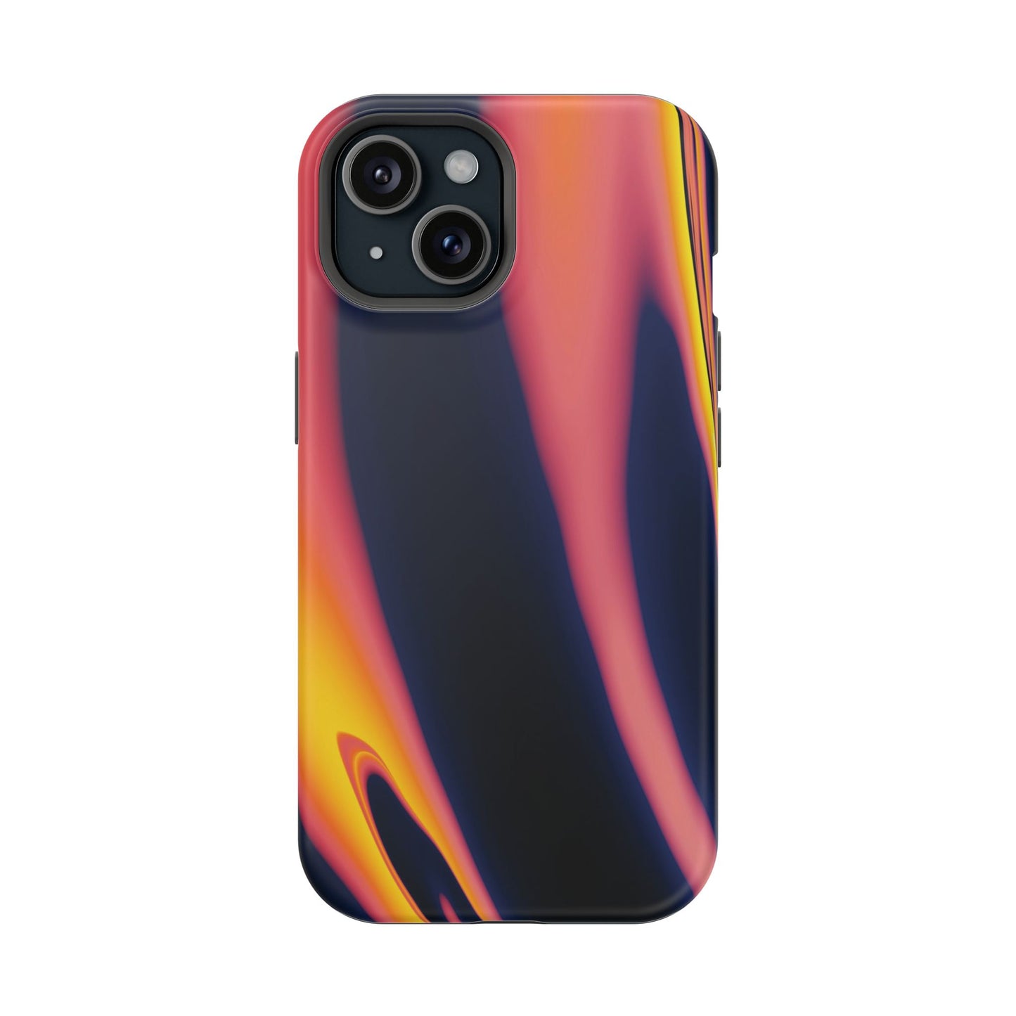 Neon Sunset Flame Phone Case – MagSafe Compatible for iPhone & Samsung Galaxy